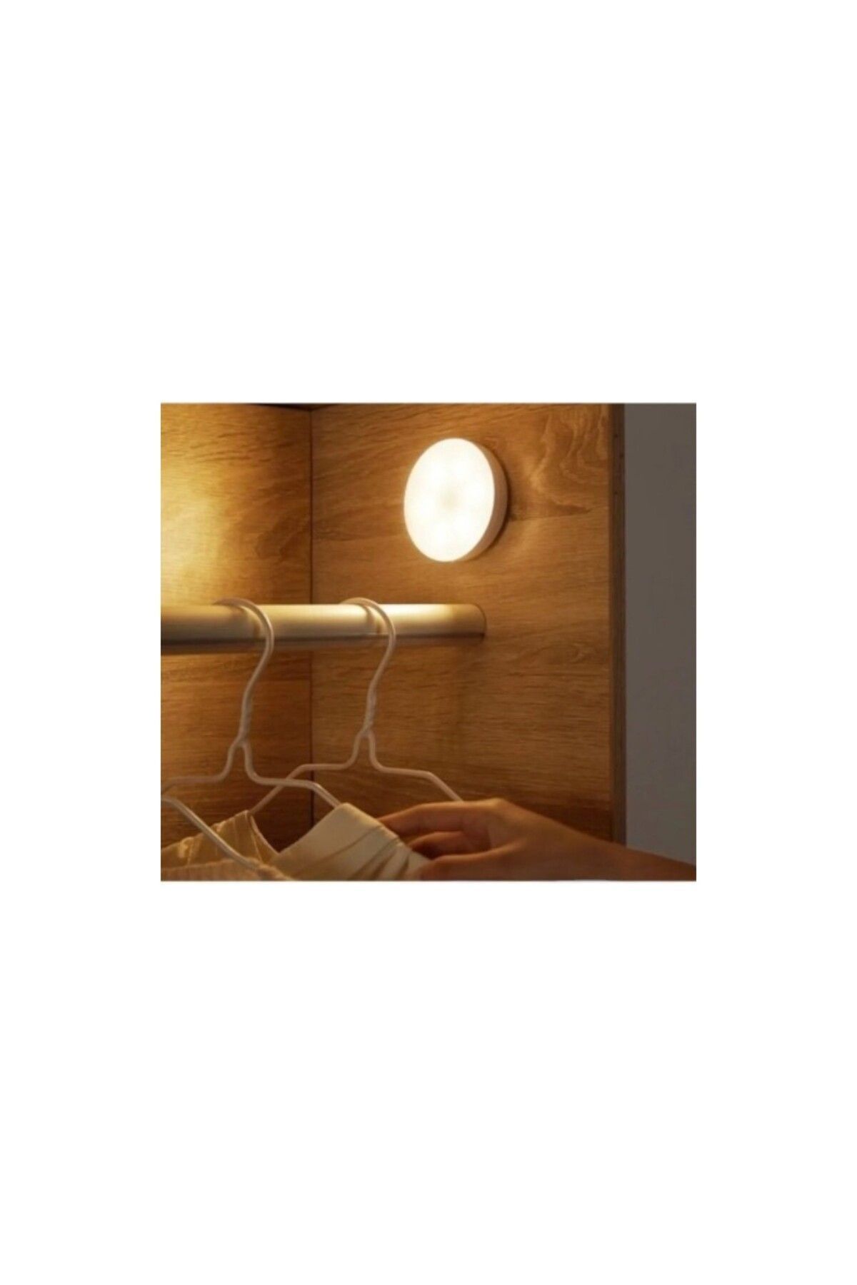 Store 2 Adet Hareket Sensörlü USB Şarjlı LED Lamba Beyaz Işık