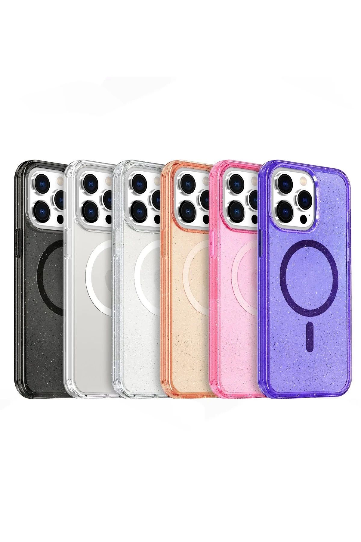 NewFace iPhone 16 Pro Kılıf Glow Magsafe Kapak - Turuncu SVLRS