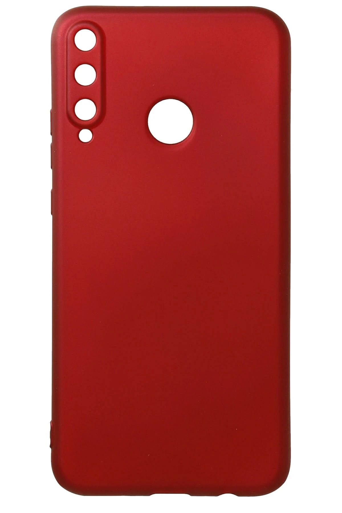 NewFace Huawei P40 Lite E Kılıf First Silikon - Bordo BSTMY