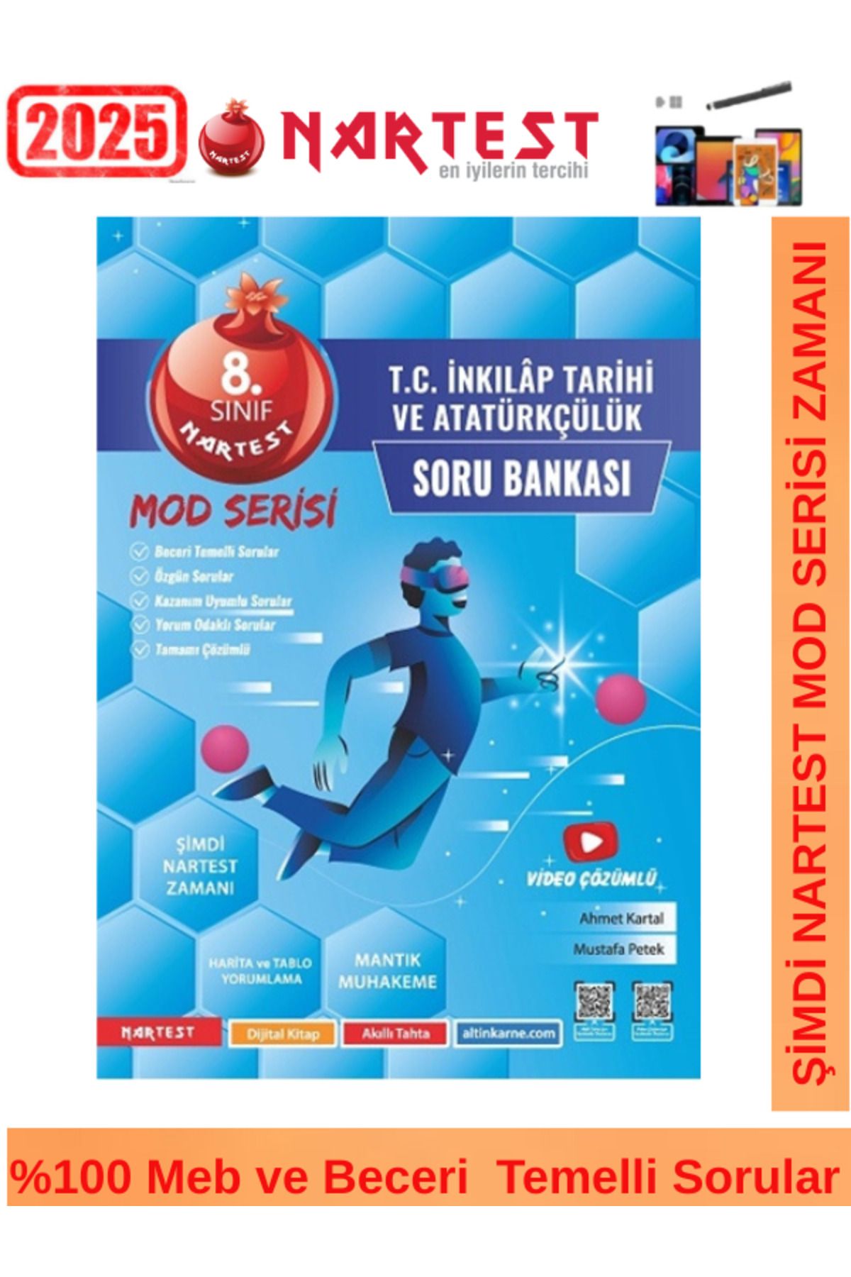 Fenomen Yayıncılık Nartest 2025 8.Sınıf Mod Serisi İnkı.TarihiVideo Çözümlü Soru Bankası+Android Kalem