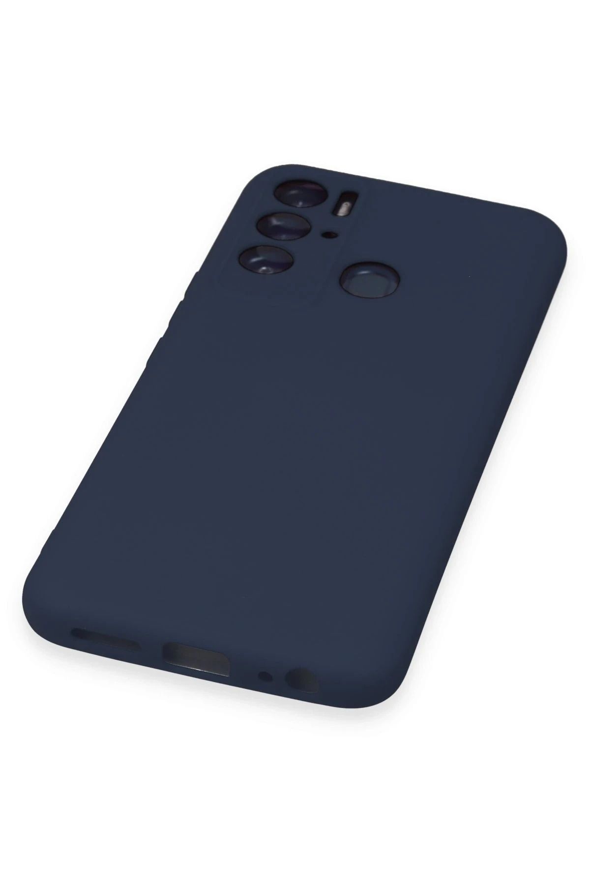NewFace Tecno Pova Neo Kılıf Nano içi Kadife Silikon - Lacivert BSTMY