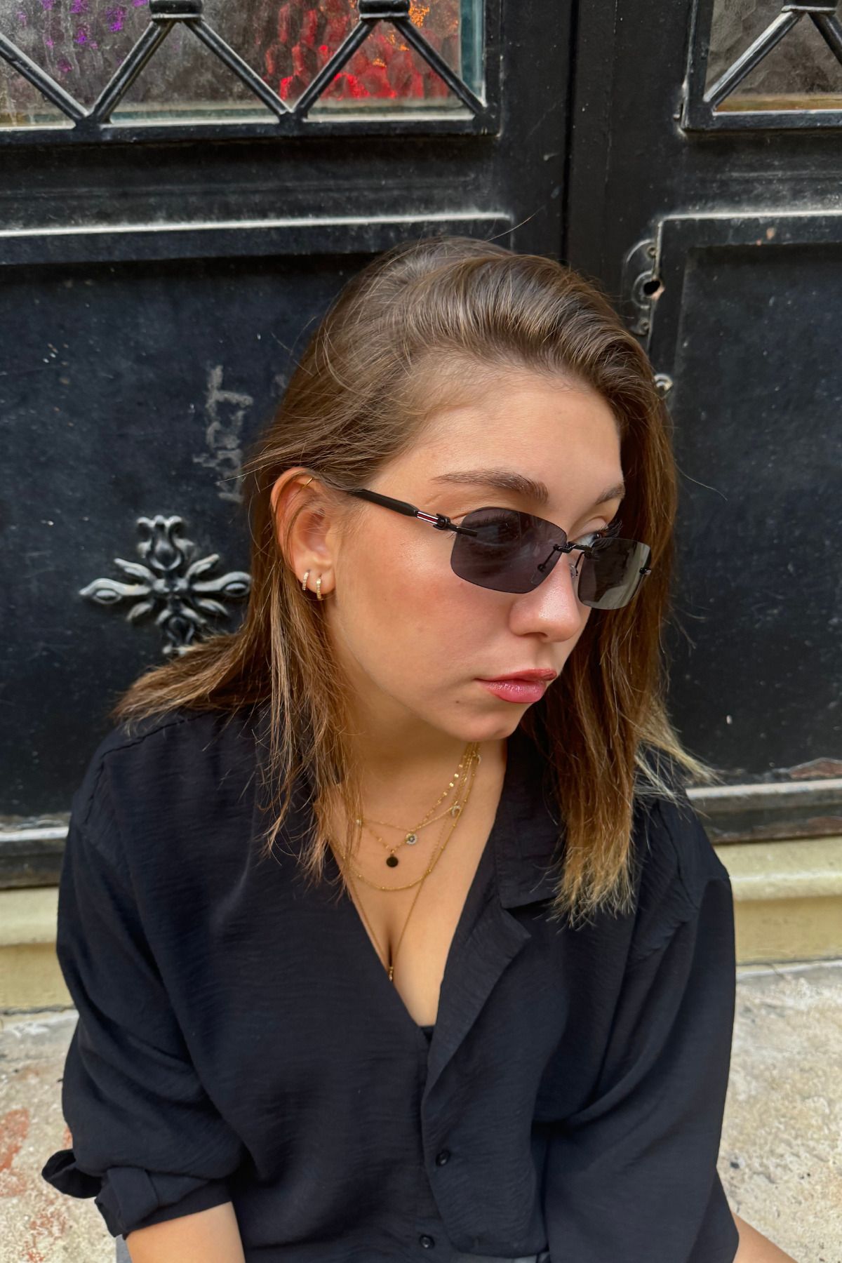 vishor Güneş Gözlüğü Kadın & Erkek Uv400 Cam Ce Belgeli Unisex Model-6