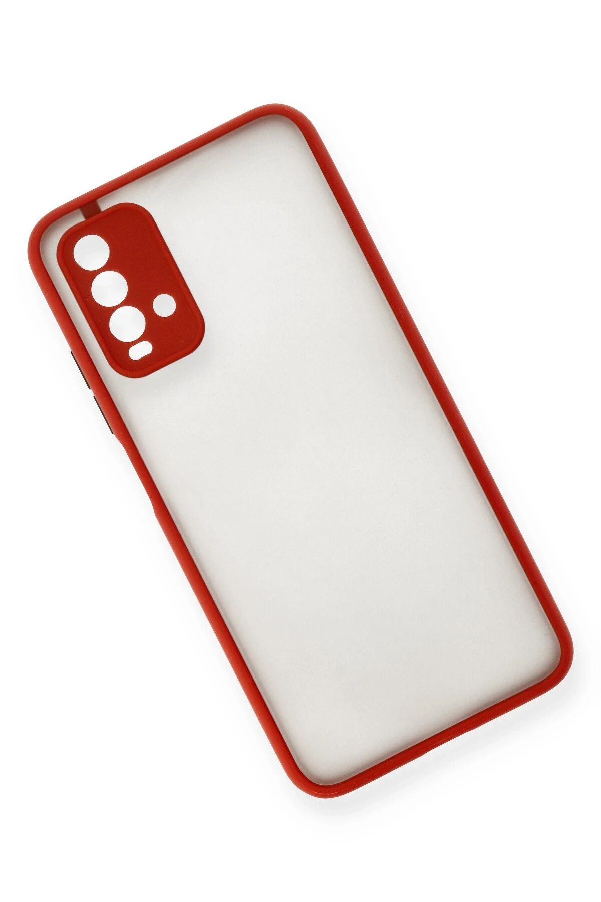 NewFace Xiaomi Redmi 9T Kılıf Montreal Silikon Kapak - Kırmızı BSTMY