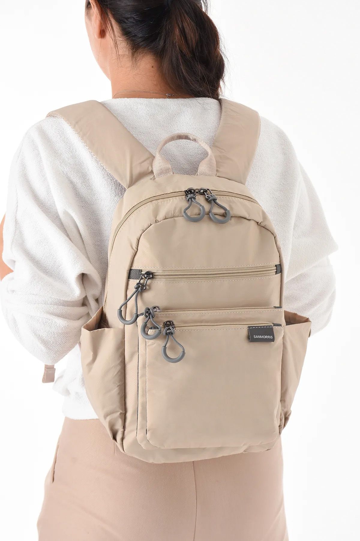 Lifonbag Unisex Suya Dayanıklı Paraşüt Kumaş 4 Bölmeli Laptop Bölmeli Gündelik Ve Okul Çantası