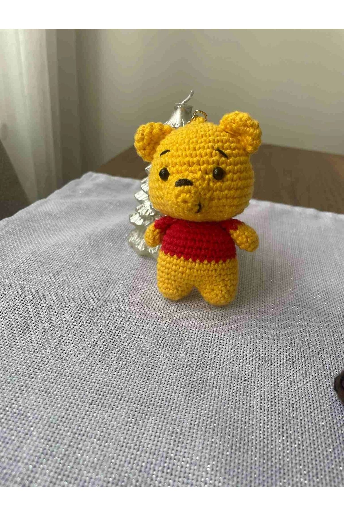 STOREMAX Amigurumi Anahtarlık El Yapımı Pooh 8 cm