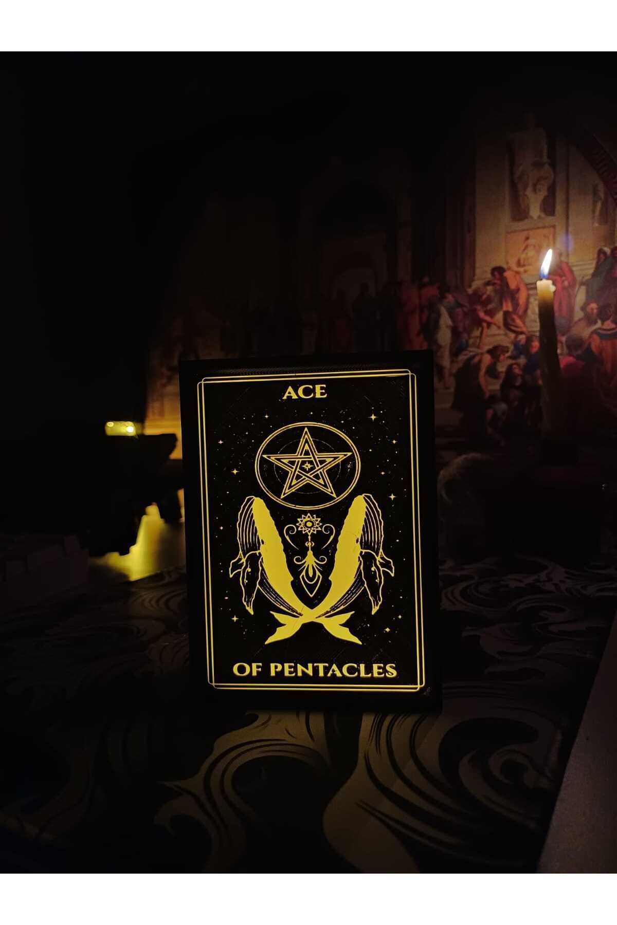 KFK Tılsım Ası Tarot Kartı Gece/Masa Lambası