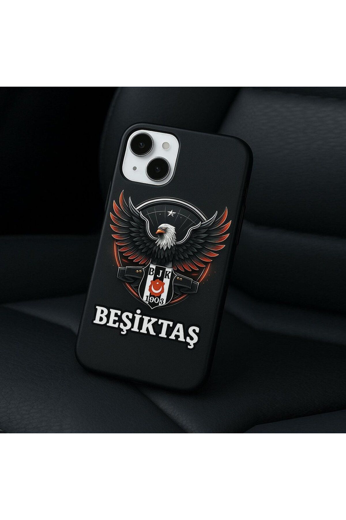 DEMİNA iPhone 12 Pro Max Uyumlu Beşiktaş Baskılı Silikon Lansman Kılıf
