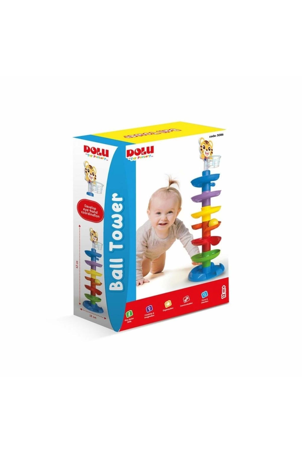 VARDEM OYUNCAK 5086 Oyuncak Top Kulesi - Dolu Oyuncak