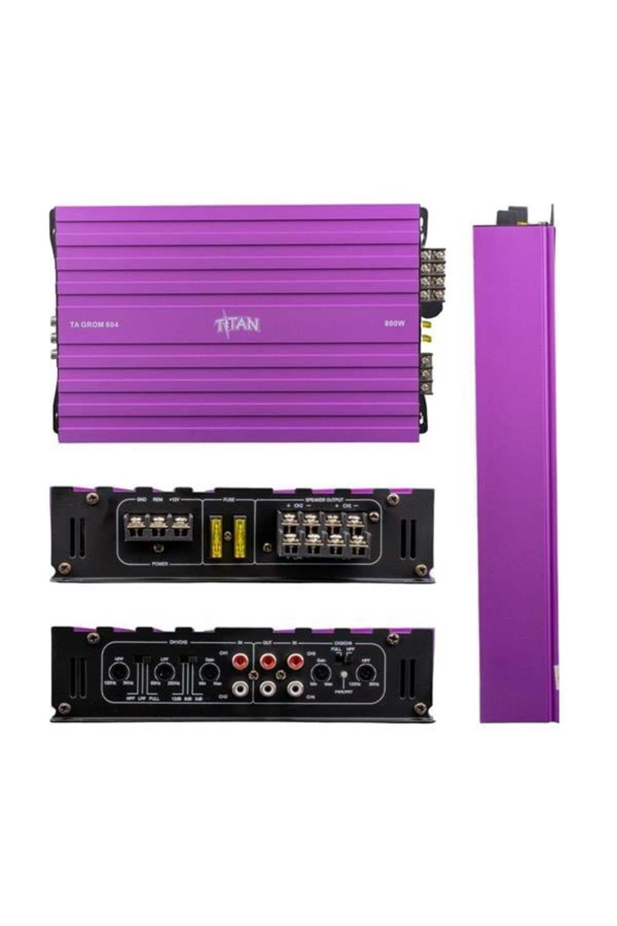 feifei Magicvoice Titan-804 4 Kanallı Max 1600 Watt Oto Amfi-Anfi