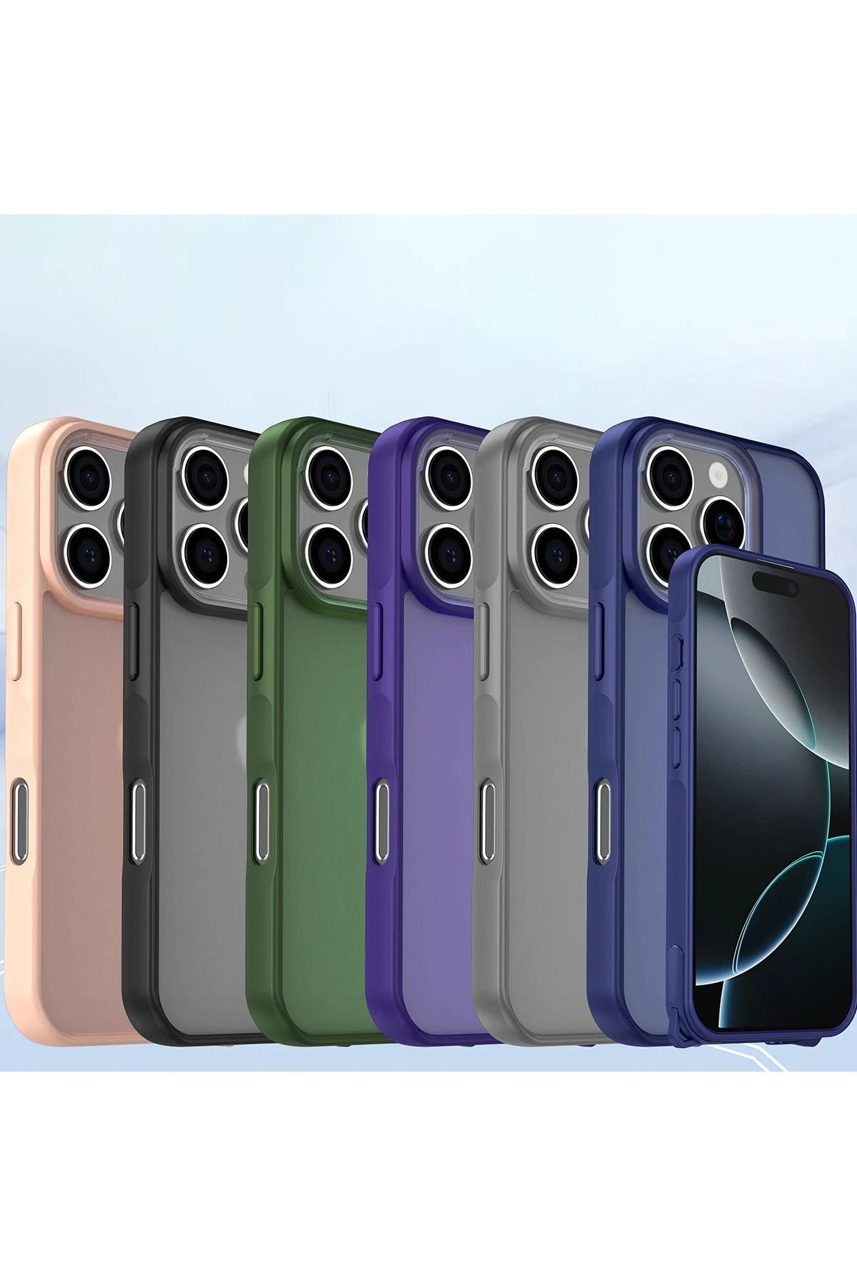 NewFace iPhone 16 Pro Max Kılıf Elegant Kapak - Siyah BSTMY