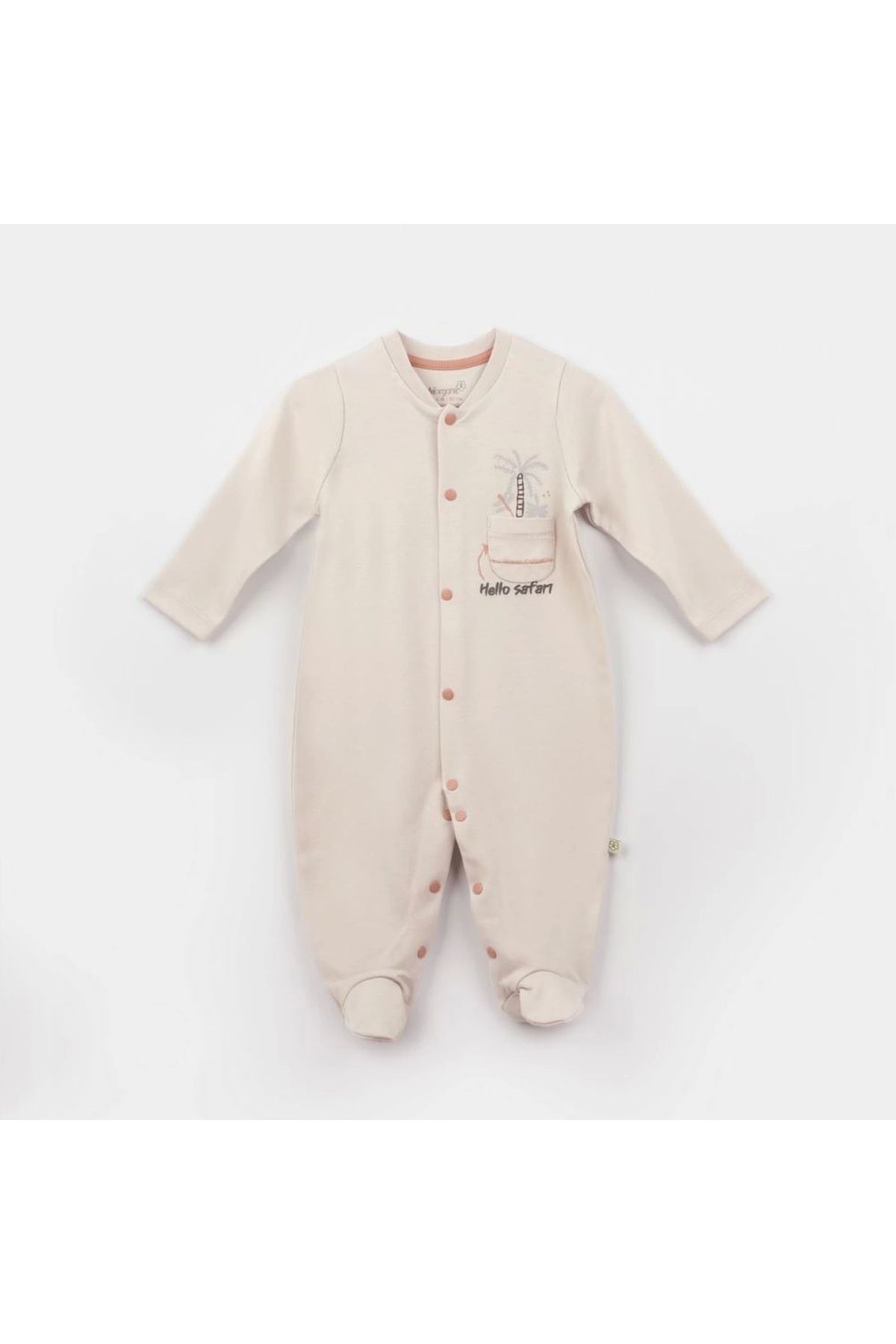 Marsilyan Bibaby Biorganic Hello Safari Bebek Tulum 60749 Ekru Kiremit