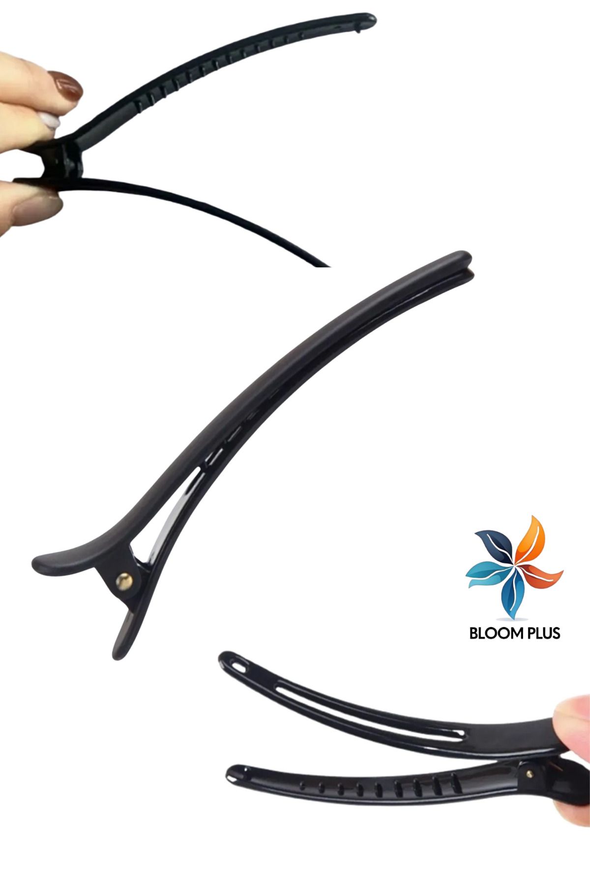 bloomplus Topuz Toplama Tokası Saç Tokası Siyah Renk Gelin Tokası