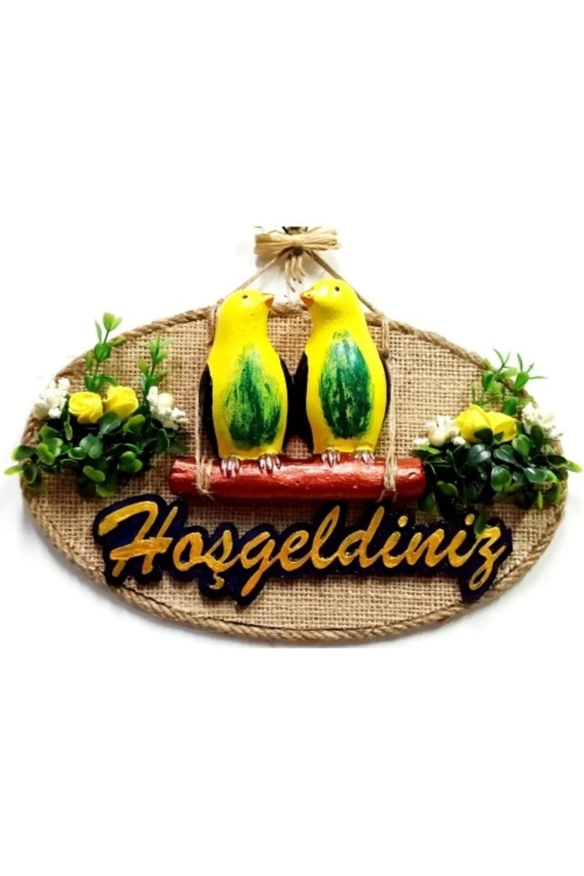 HayMed Muhabbet Kuşlu Hoşgeldiniz Kapı Süsü