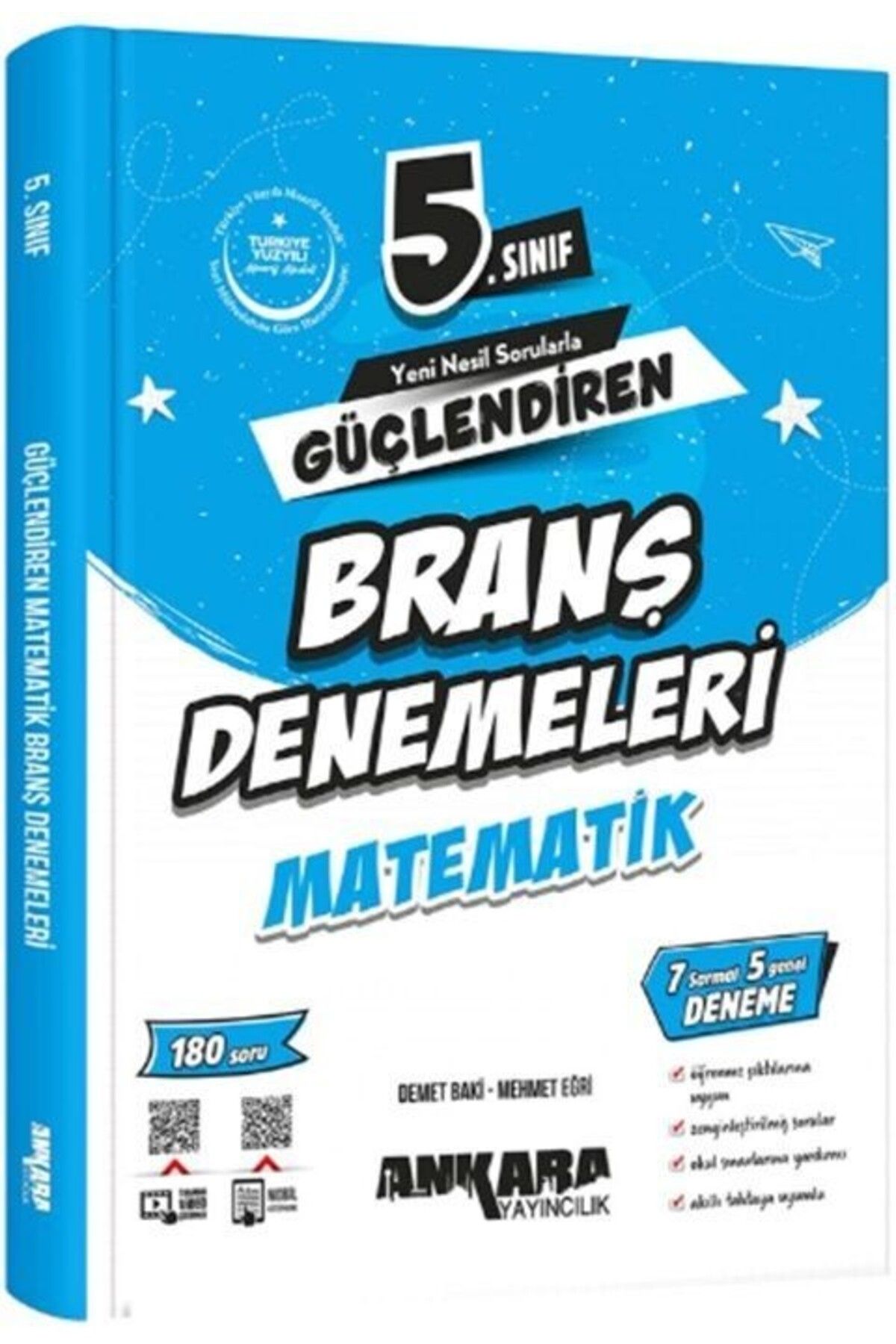 Ankara Kitap Merkezi 5. Sınıf Matematik Güçlendiren Branş Denemeleri Ankara Yayıncılık