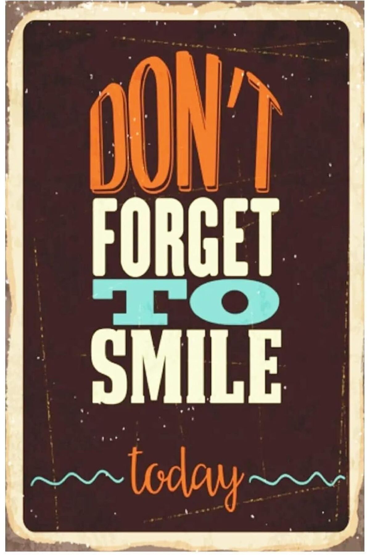 KDROĞLU KDROGLU Kuşe Kağıt Duvar Posteri Don'T Forget Retro Vintage Drtr0114 New Desing 1109836