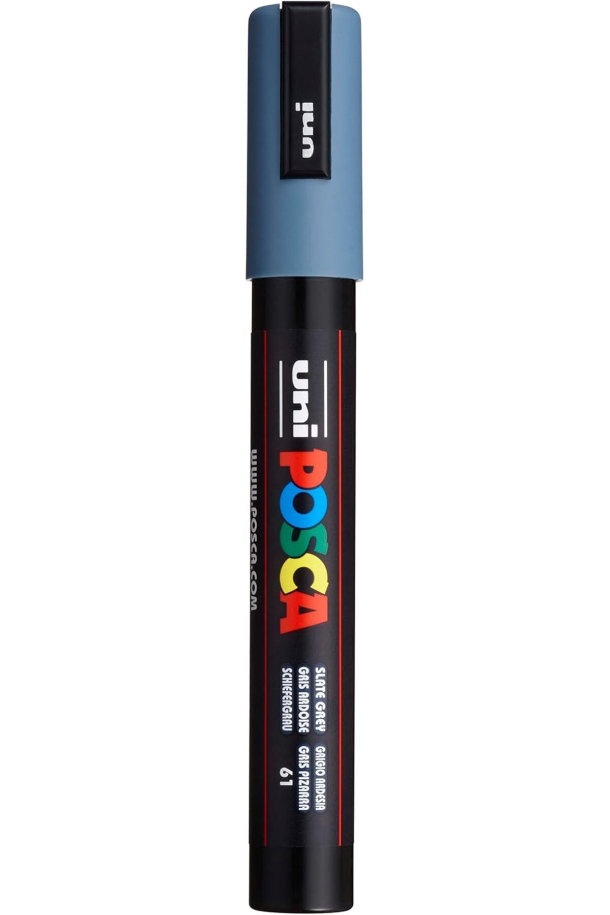 STOREMAX htpshopmx Uni-Ball Pc-5M Su Bazlı Poster Markörü, Kurşun Gri str http 1092444