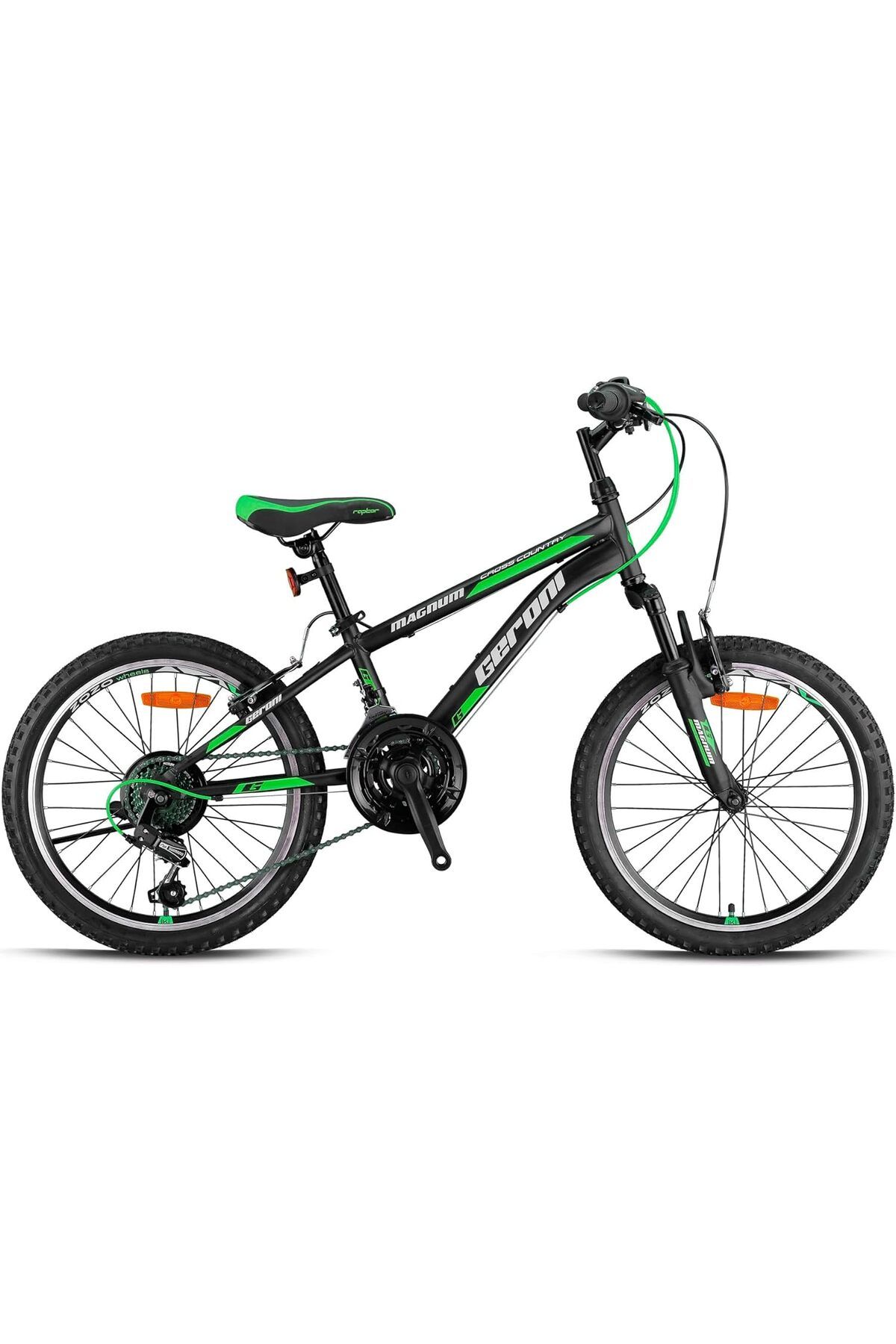 STOREMAX MAGNUM - 24" - MTB - 14' - 21 Vites - V.B - Mat Siyah-Yeşil/Gri