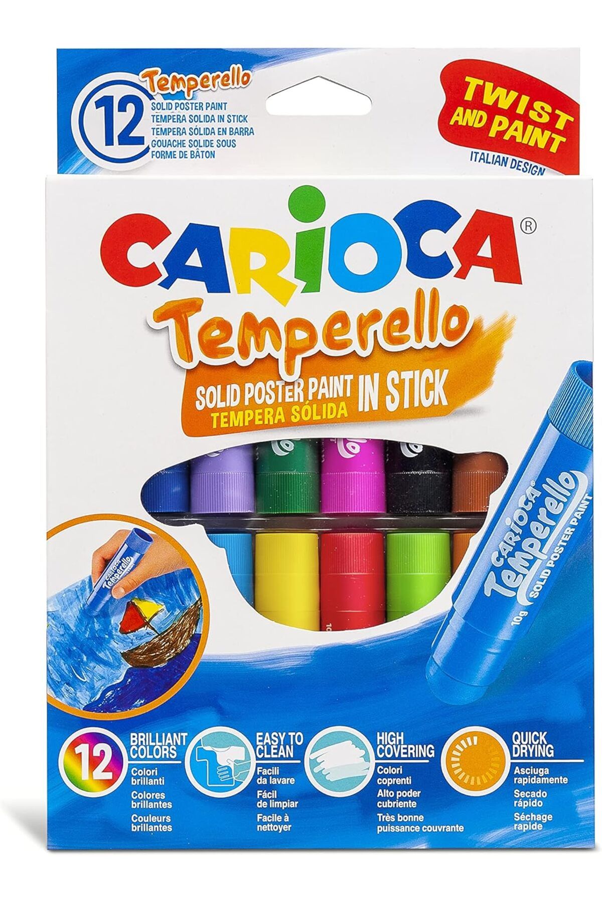 STOREMAX daliashops Temperello Stick Poster Boyama Kalemi 12'Li Star Collection 542167