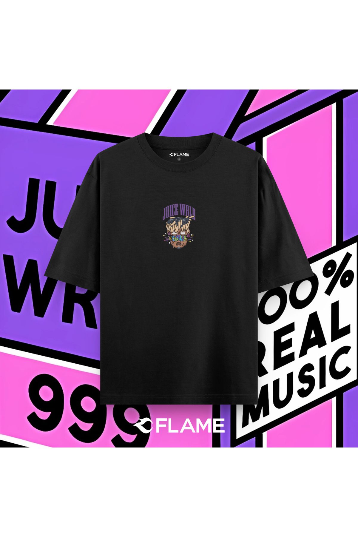 Flame Wear Juice WRLD x Lyrical Lemonade Purple T-Shirt Unisex