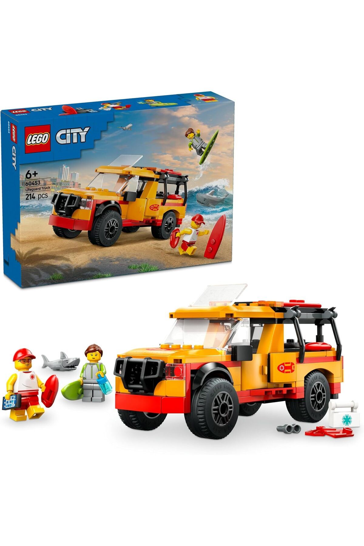 STOREMAX jvnnastore City Cankurtaran Kamyoneti 60453-6 Yaş ve Üzeri Çocuklar için 2 Minifigür ve Köpek