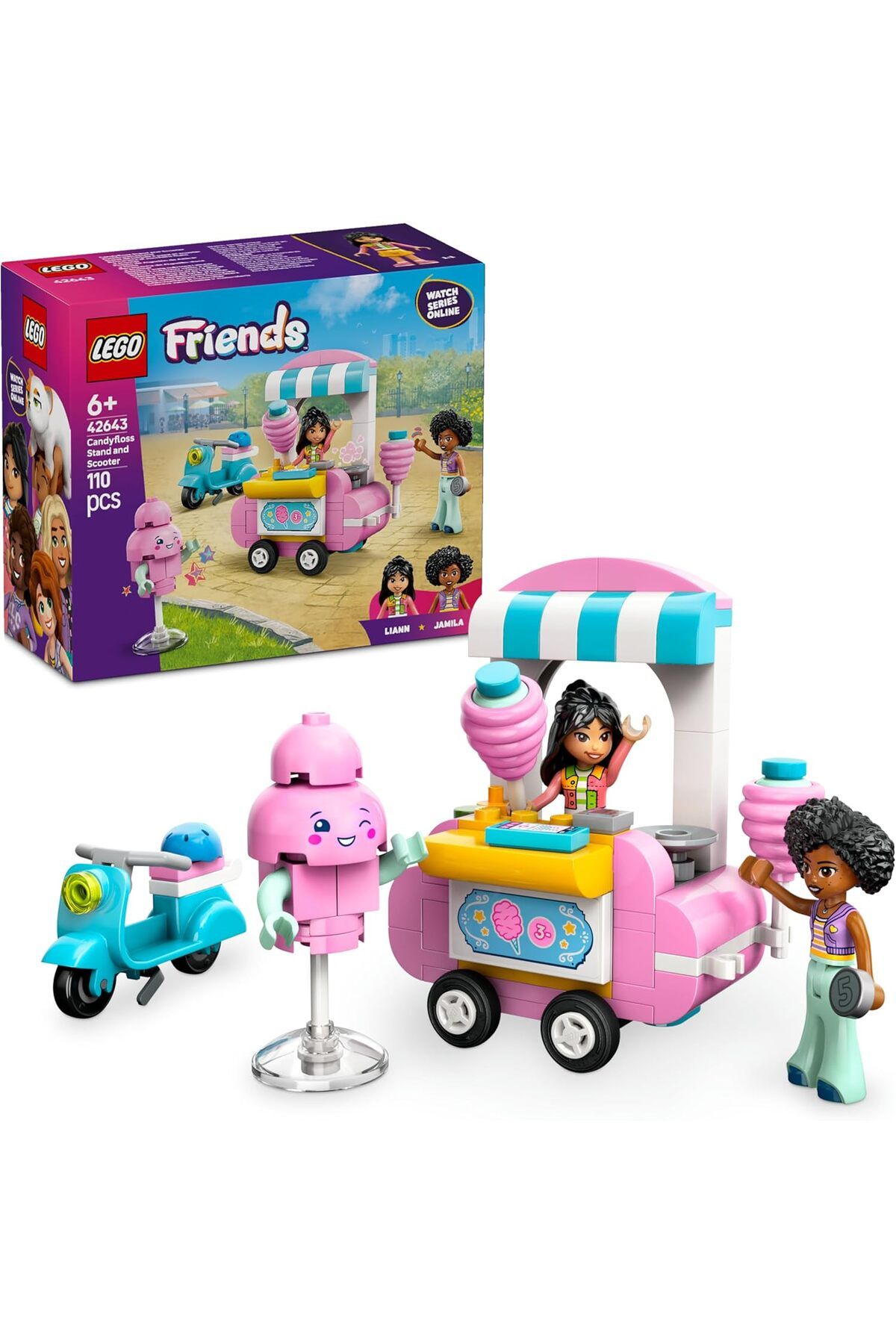STOREMAX jvnnastore Friends Pamuk Şeker Standı ve Scooter 42643-6 Yaş ve Üzeri Kız ve Erkek Çocukları