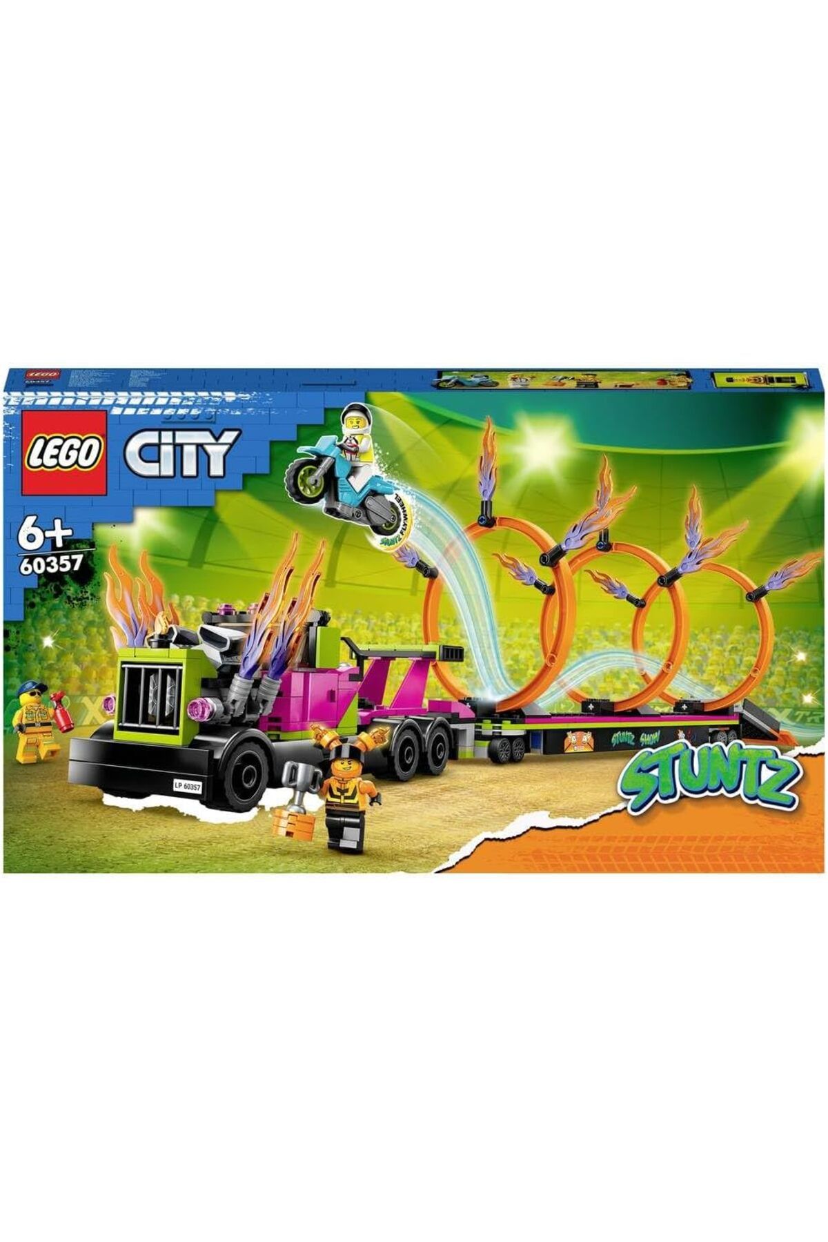 STOREMAX nffastore City Gösteri Kamyonu ve Ateş Çemberi Yarışması 60357-6 Yaş ve Üzeri Çocuklar İç