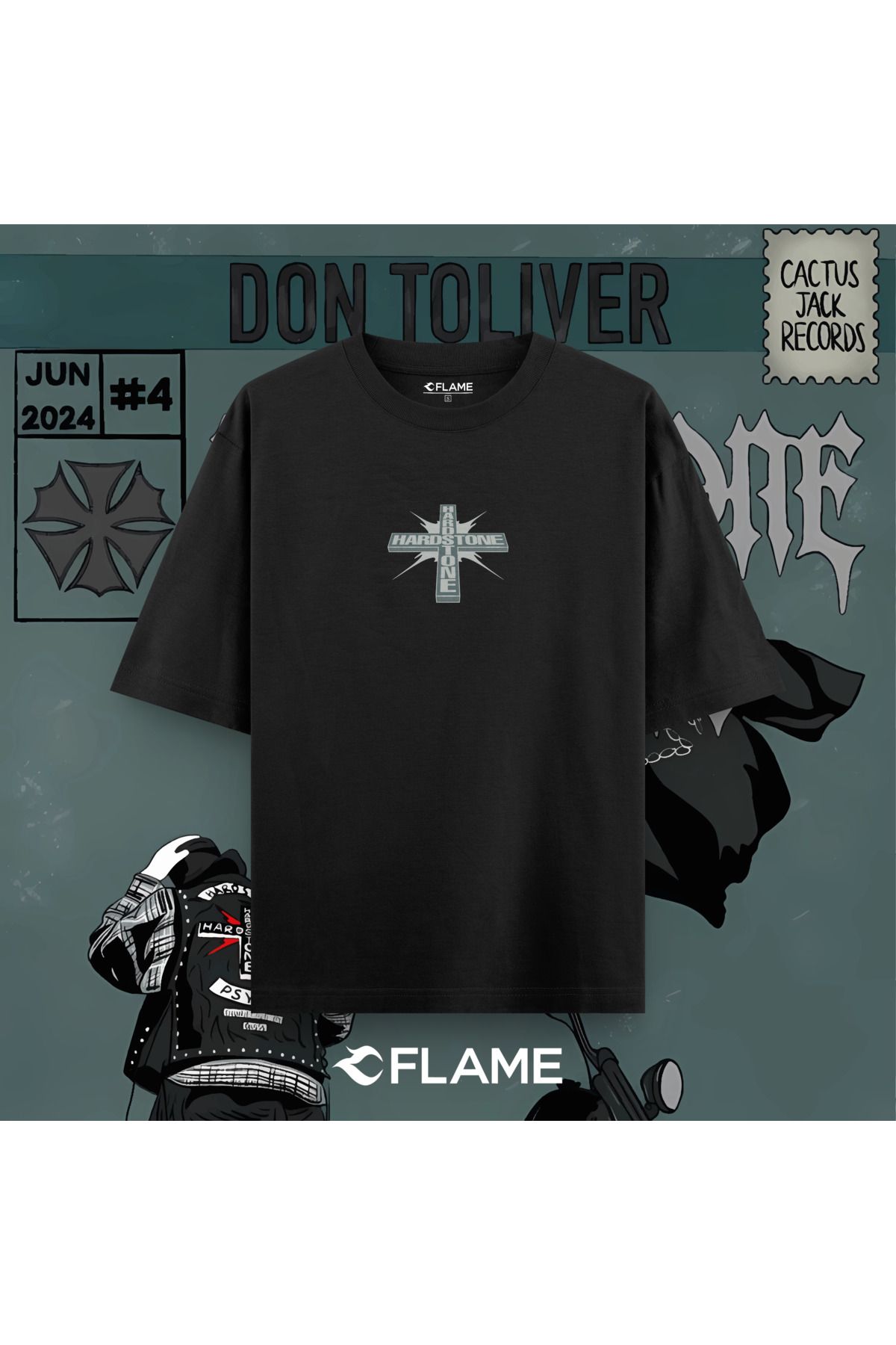 Flame Wear Don Toliver Hardstone Psycho T-Shirt Unisex