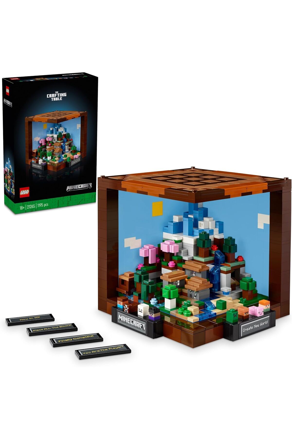 STOREMAX jvnnastore Minecraft Eşya Yapma Masası 21265 - Yetişkinler için Koleksiyonluk Yaratıcı Model Y