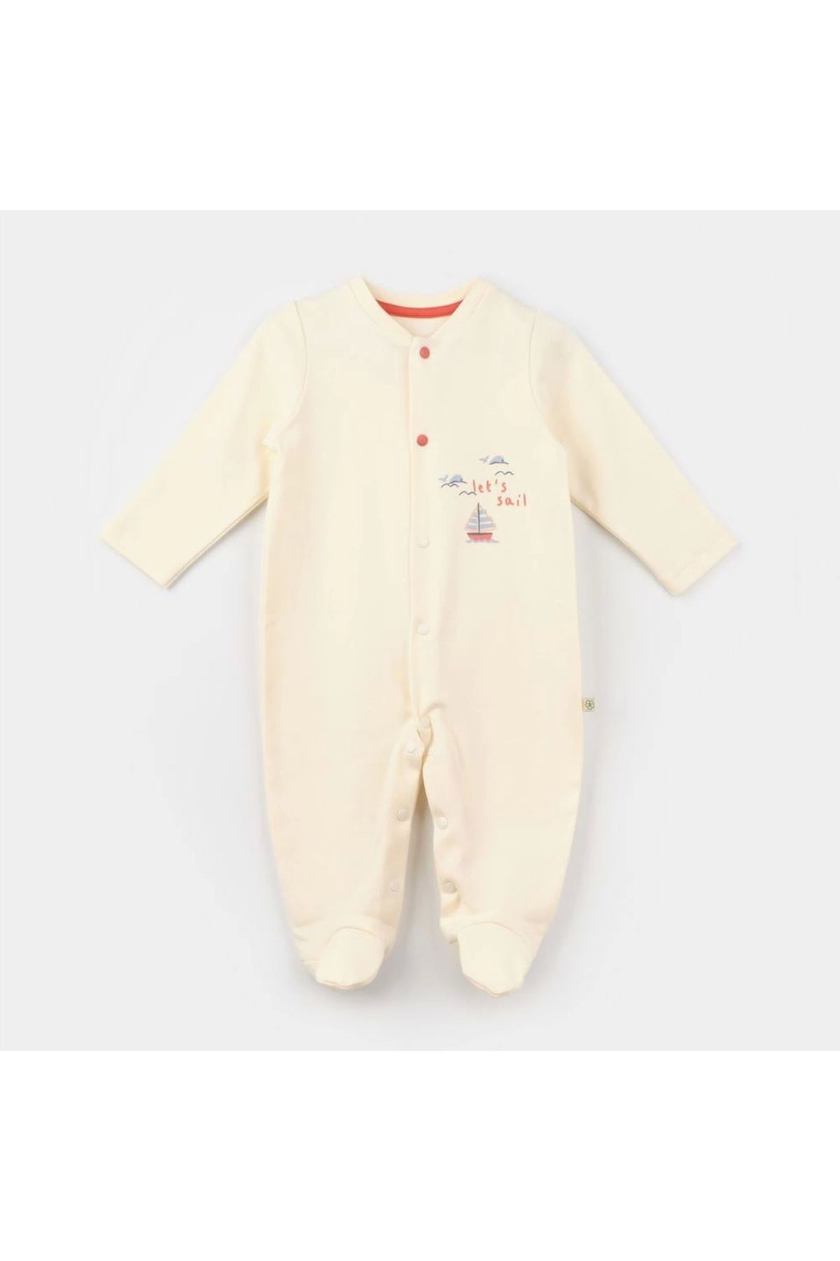 Marsilyan Bibaby Biorganic Sun Lets Sail Bebek Tulum 60754 Ekru Mavi