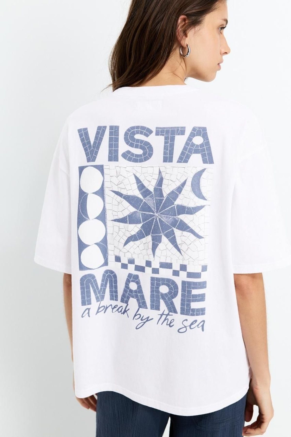 sole stories Oversize Kesim Kısa Kollu Baskılı T-shirt