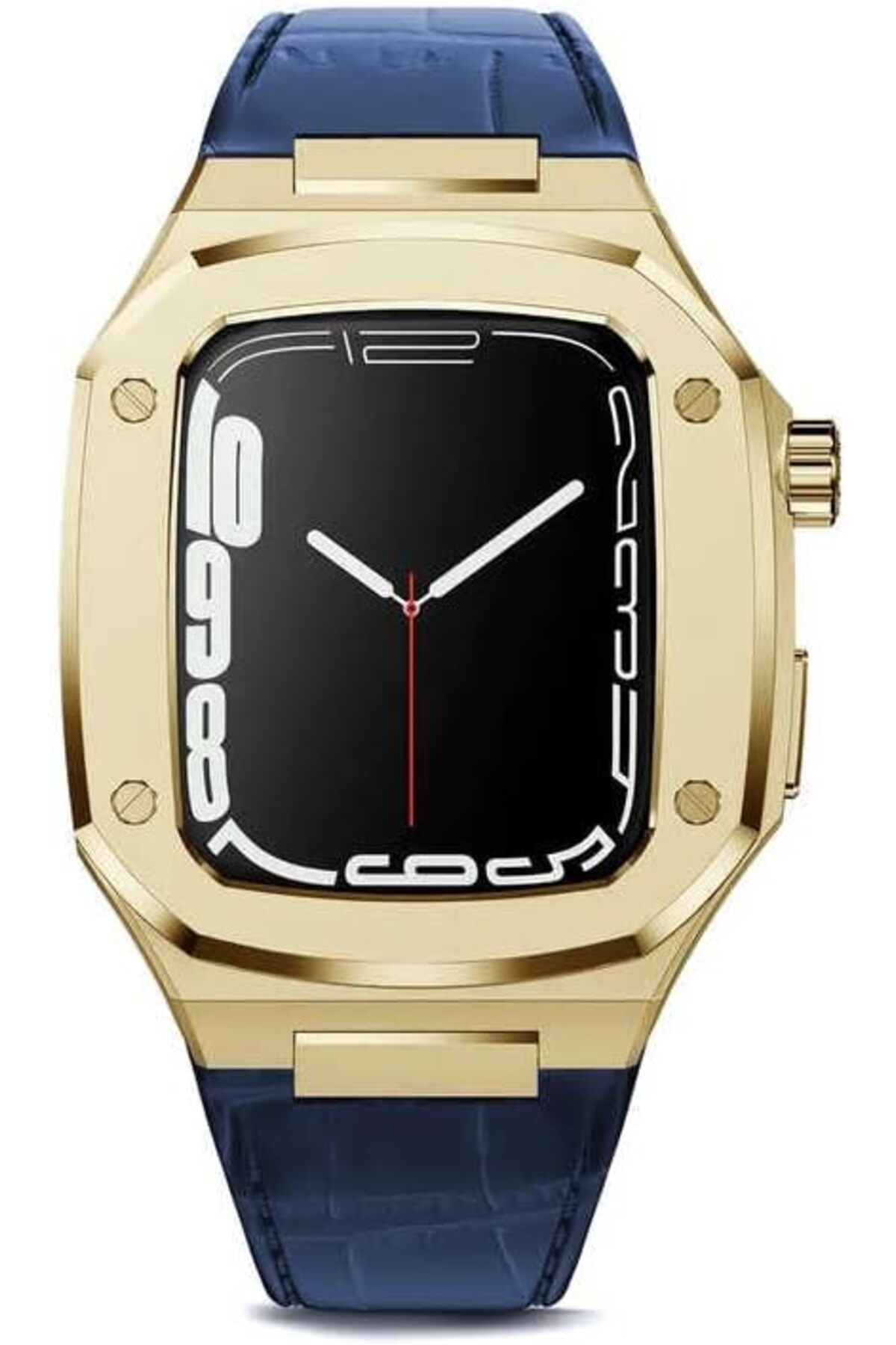 ÇAĞUR KDROGLU İle Uyumlu Watch 7 45mm KRD-67 Kordon Lacivert-Gold YENİ 1109945