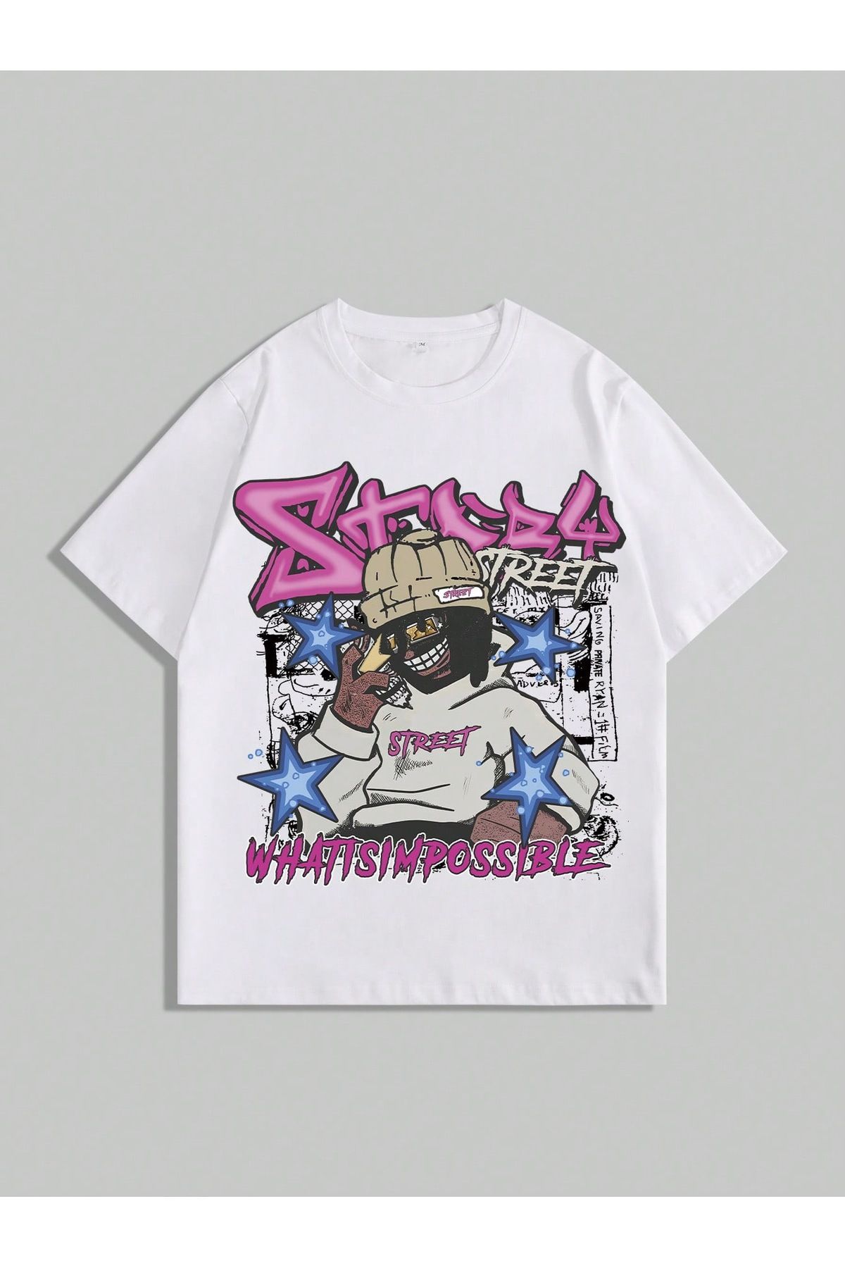 sole stories Oversize Kesim Kısa Kollu Baskılı T-shirt