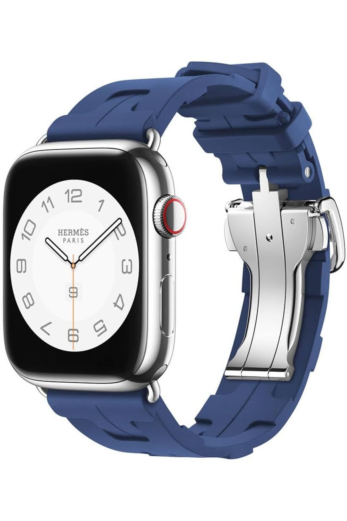KDROĞLU KDROGLU İle Uyumlu Watch 38mm/40mm Spor Görünümlü KRD-94 Silikon Kordon Lacivert New Desing 110