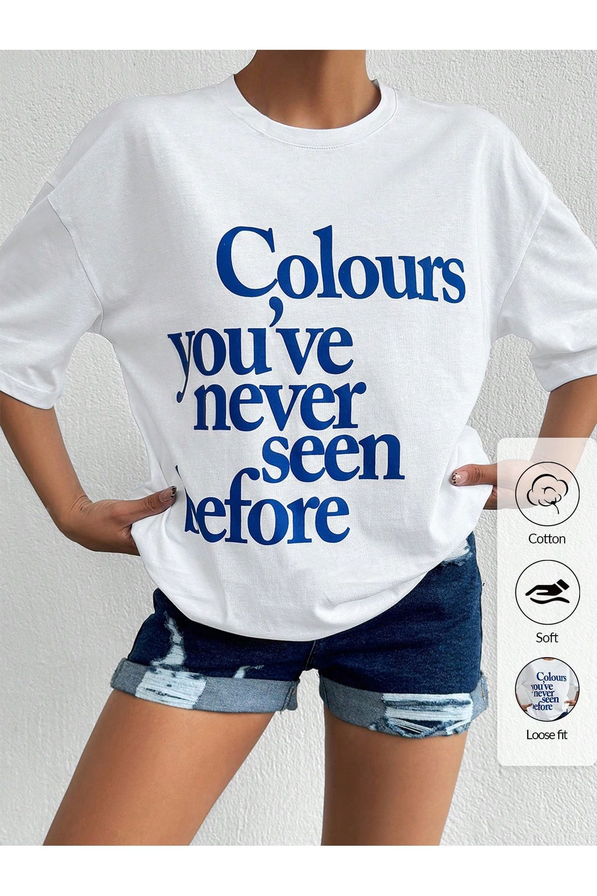 sole stories Oversize Kesim Kısa Kollu Baskılı T-shirt