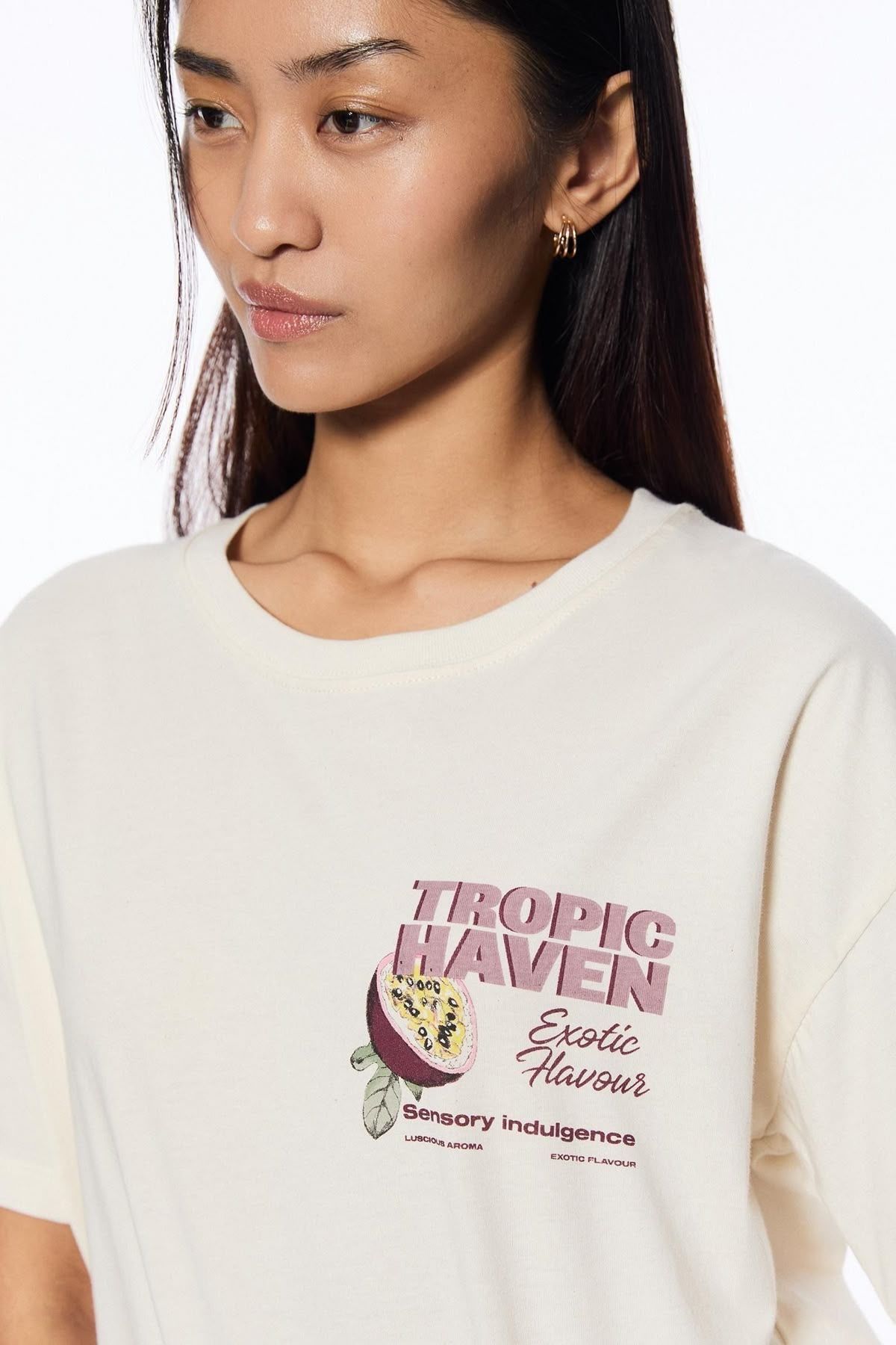 Jose Clothing Oversize Kesim Kısa Kollu Baskılı T-shirt
