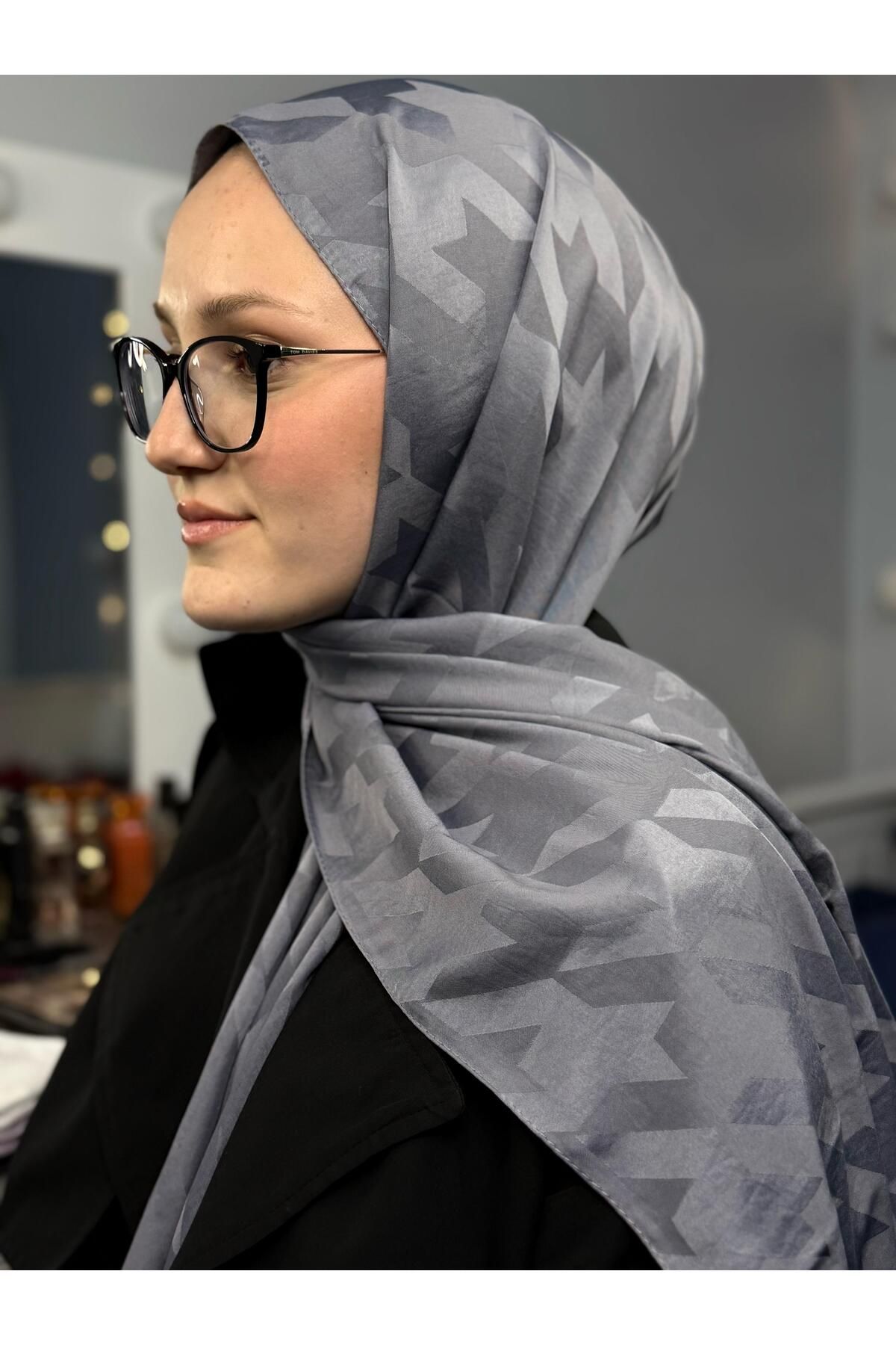 Twentytwo scarf Günlük Şal| Kaz Ayağı Desenli Şal| Desenli Şal| Jakarlı Şal| Desenli Jakarlı Şal| Pamuklu Şal