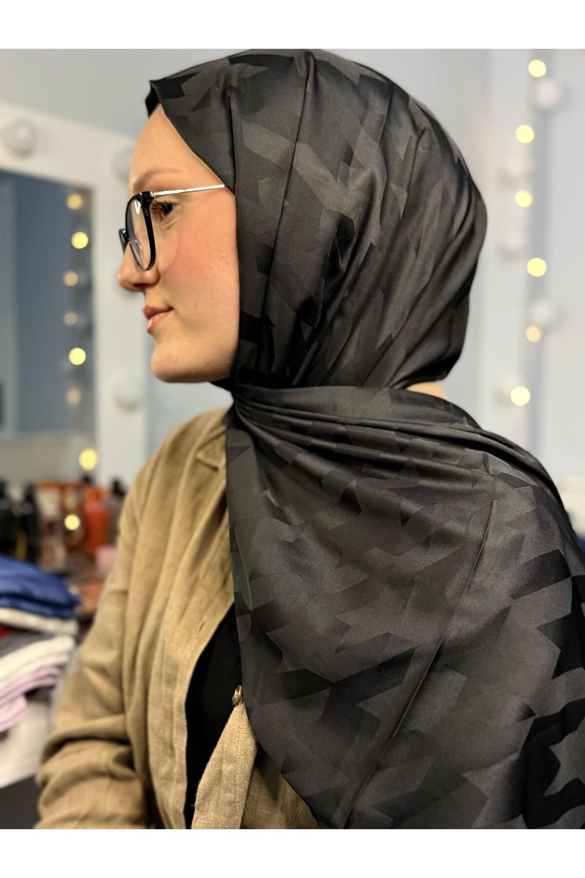Twentytwo scarf Günlük Şal| Kaz Ayağı Desenli Şal| Desenli Şal| Jakarlı Şal| Desenli Jakarlı Şal| Pamuklu Şal