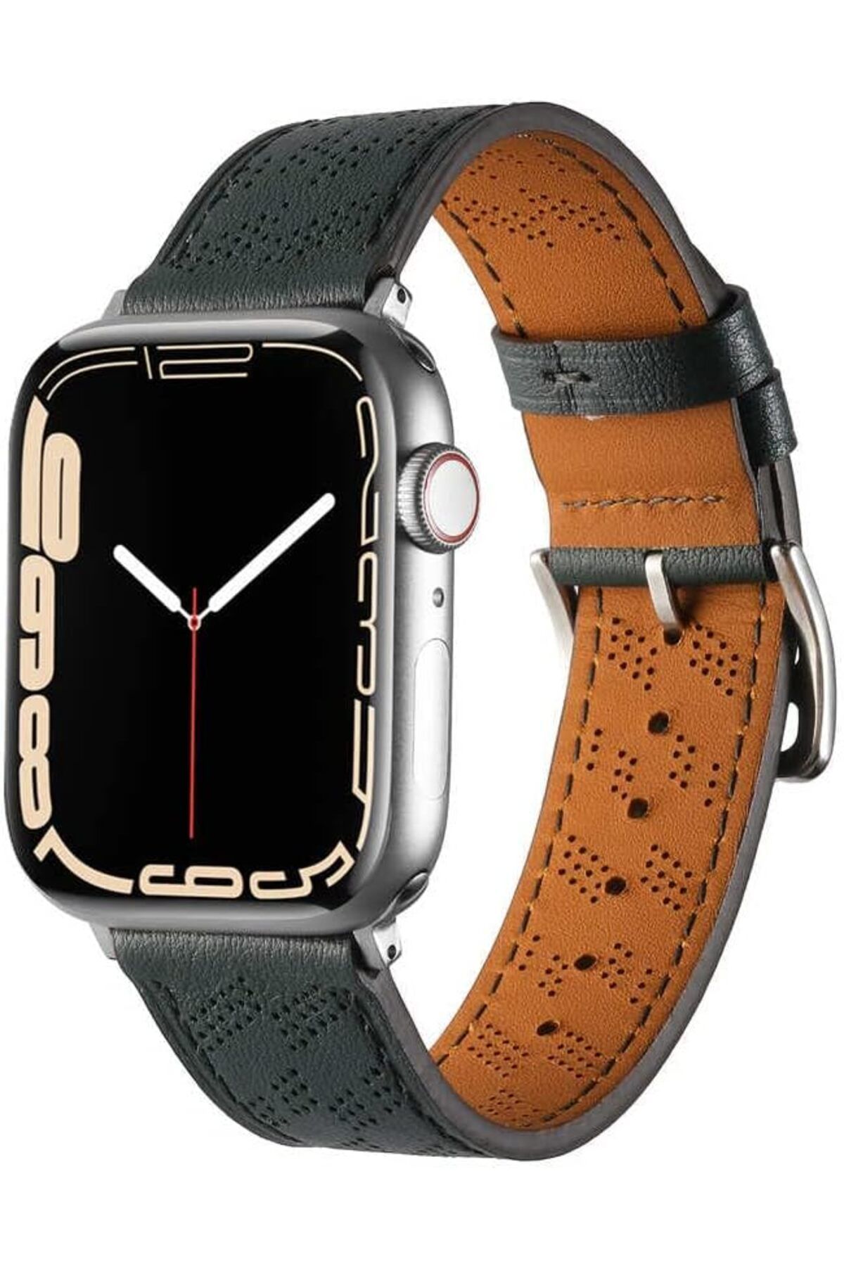 KDROĞLU GEÇMEZ İle Uyumlu Watch 42mm KRD-76 PU Deri Kordon Strap Kayış Lacivert AVM 1114477