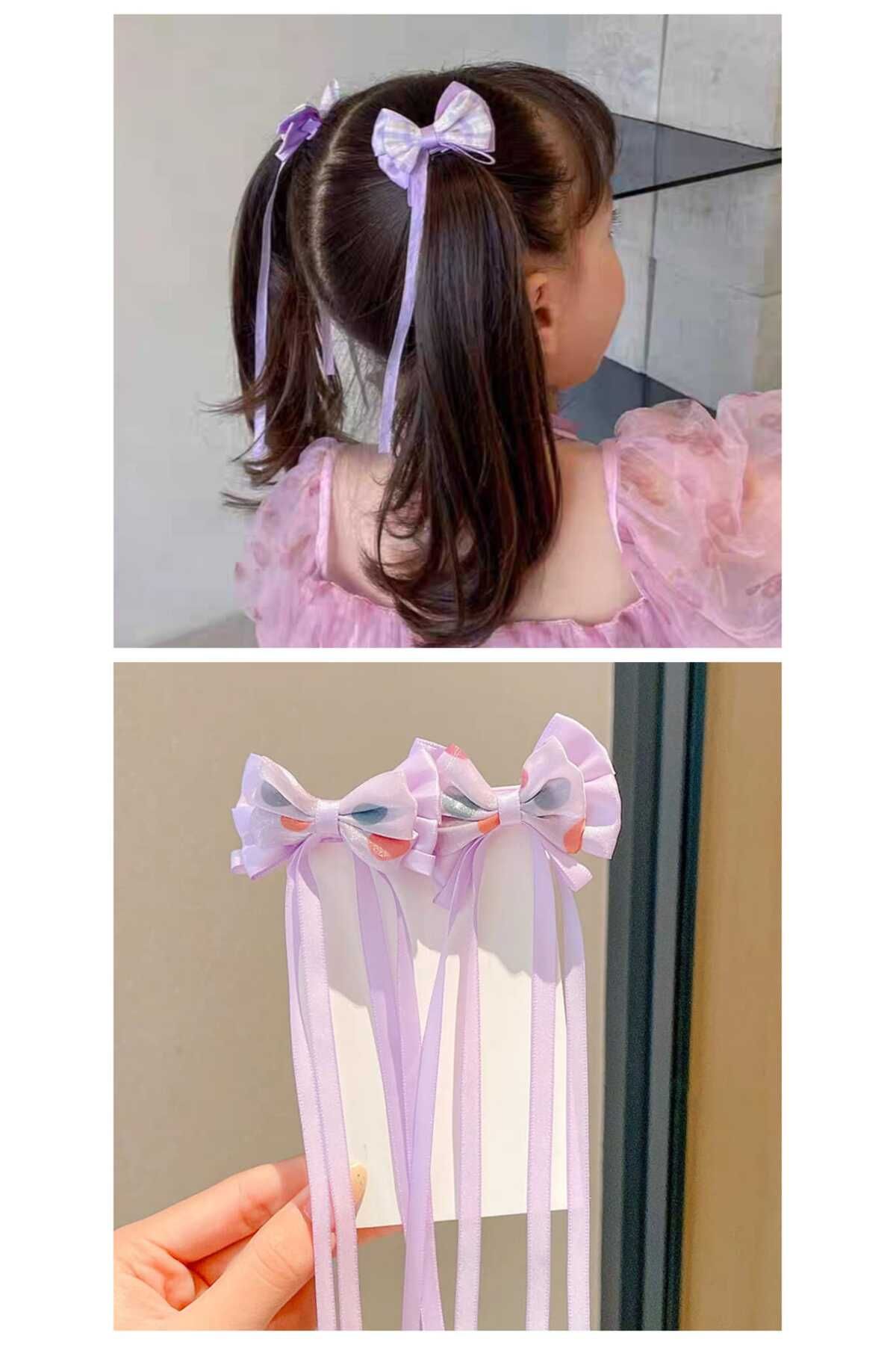 Eva Rose 2'li Trend Toka Kız çocuk Toka Fiyonk toka pens toka okul tokası bayram tokası Fiyonk çocuk tokası