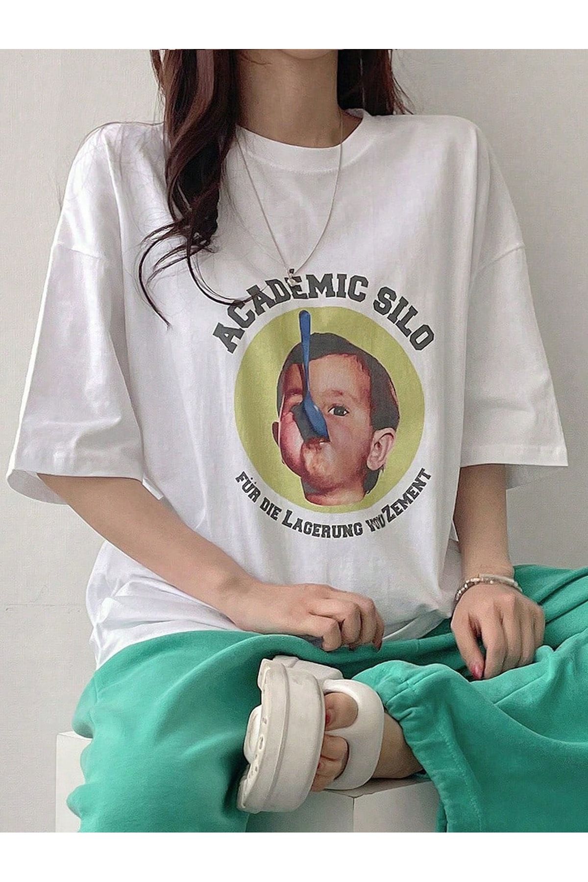 Jose Clothing Oversize Kesim Kısa Kollu Baskılı T-shirt