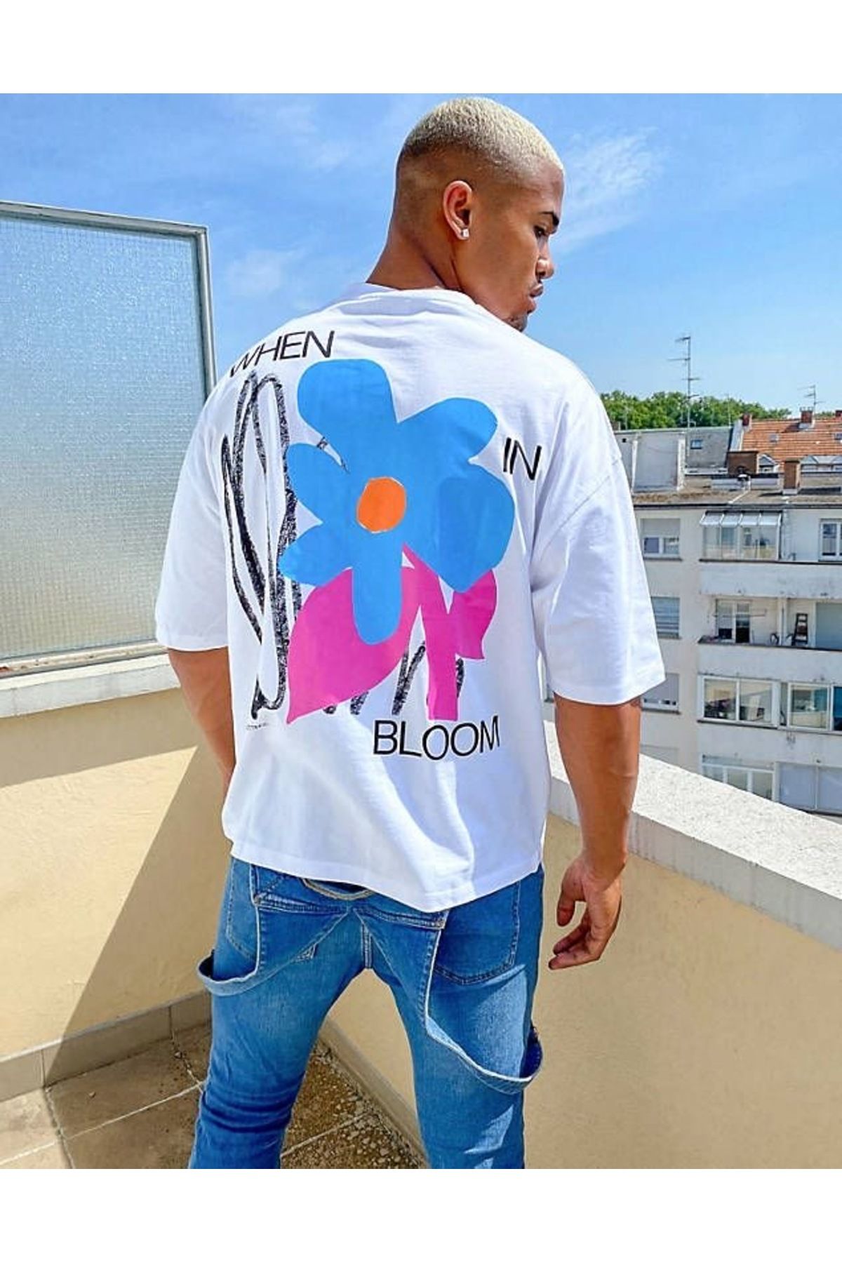 sole stories Oversize Kesim Kısa Kollu Baskılı T-shirt