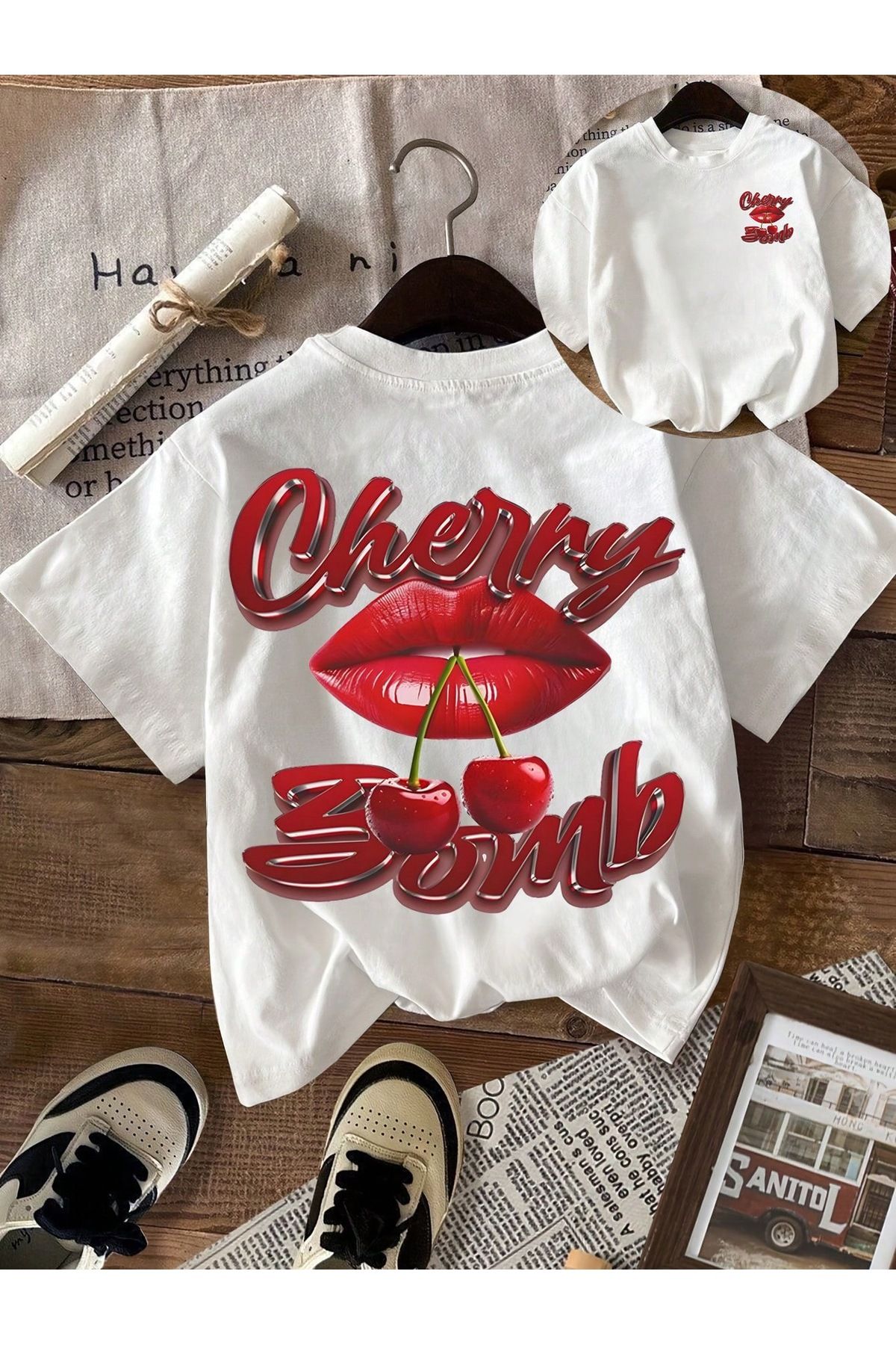 sole stories Oversize Kesim Kısa Kollu Baskılı T-shirt