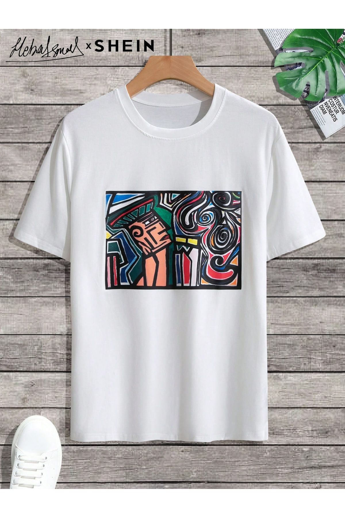 Bengi Clothing Oversize Kesim Kısa Kollu Baskılı T-shirt