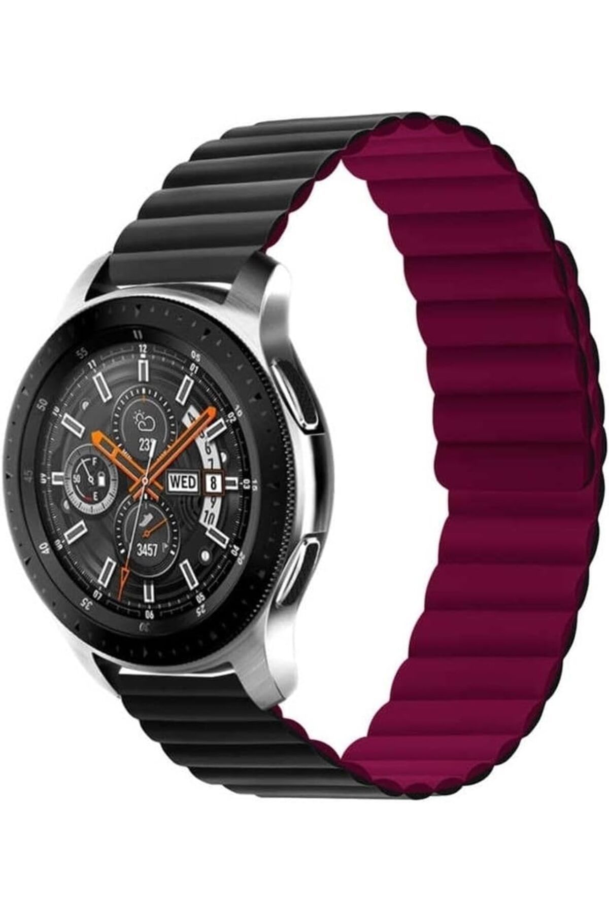 DERİK KADROĞLU İle Uyumlu Honor Magic 2 46mm KRD-52 Kordon Siyah-Kırmızı Yeni 1107872