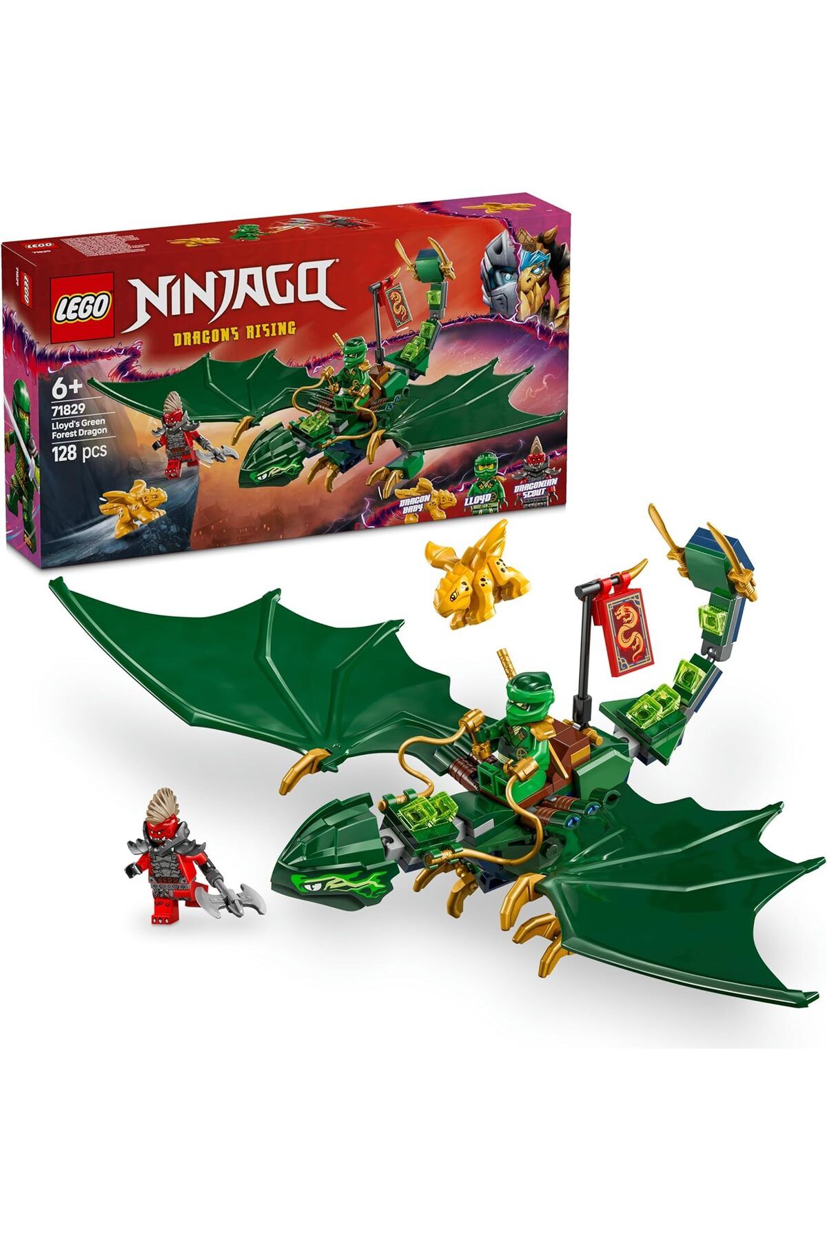 STOREMAX srhtDS Lloyd’un Yeşil Orman Ejderhası 71829-6 Yaş ve Üzeri Çocuklar için 2 Minifigürlü Yar