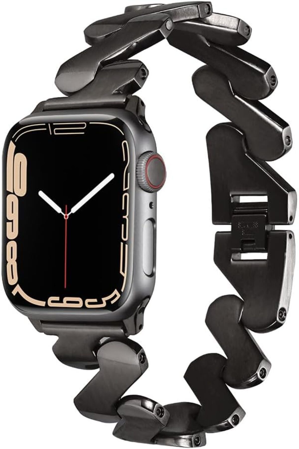 ÇAĞUR KDROGLU İle Uyumlu Watch 42mm Kordon KRD-80 Metal Strap Kayış Siyah YENİ 1109945