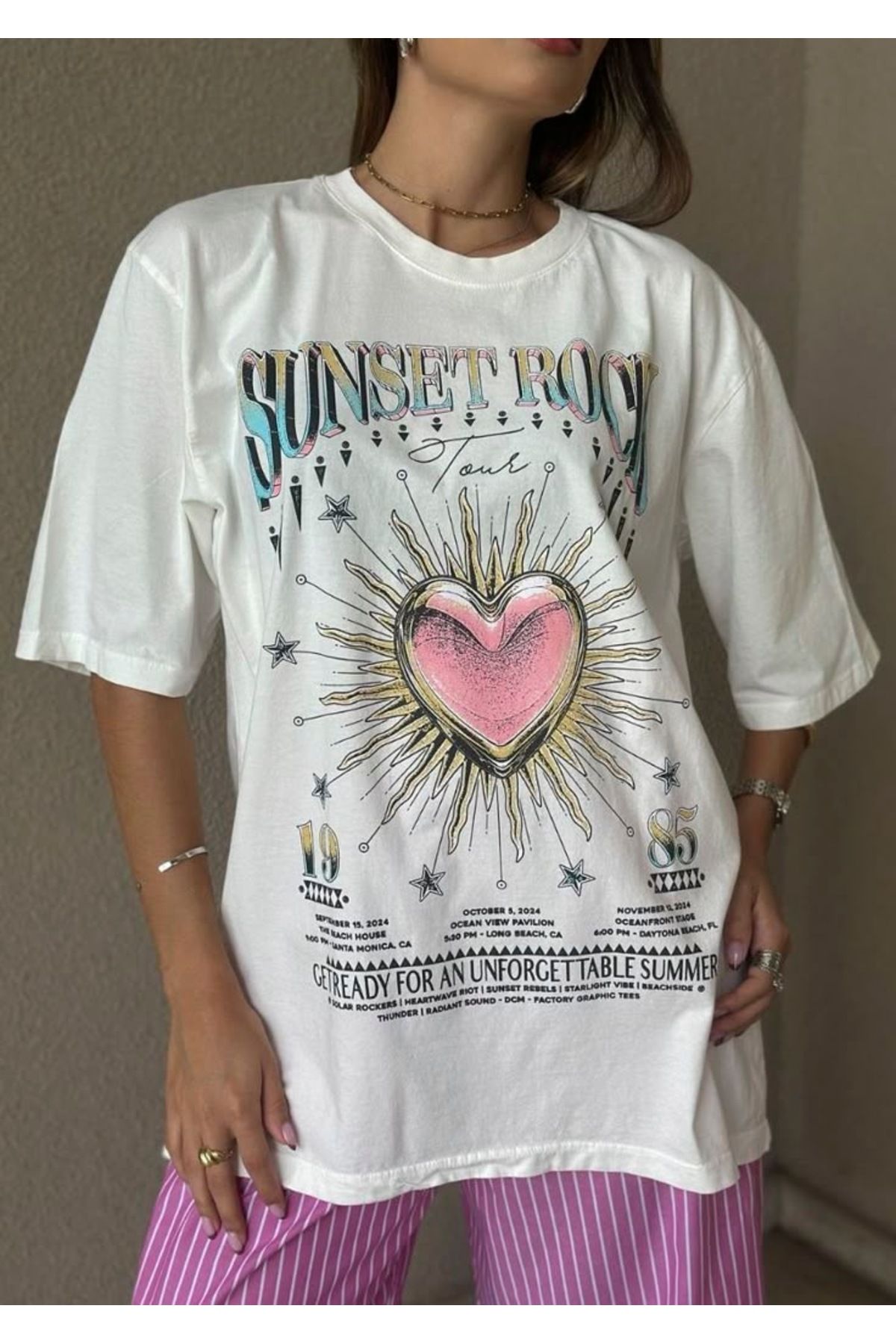 sole stories Oversize Kesim Kısa Kollu Baskılı T-shirt