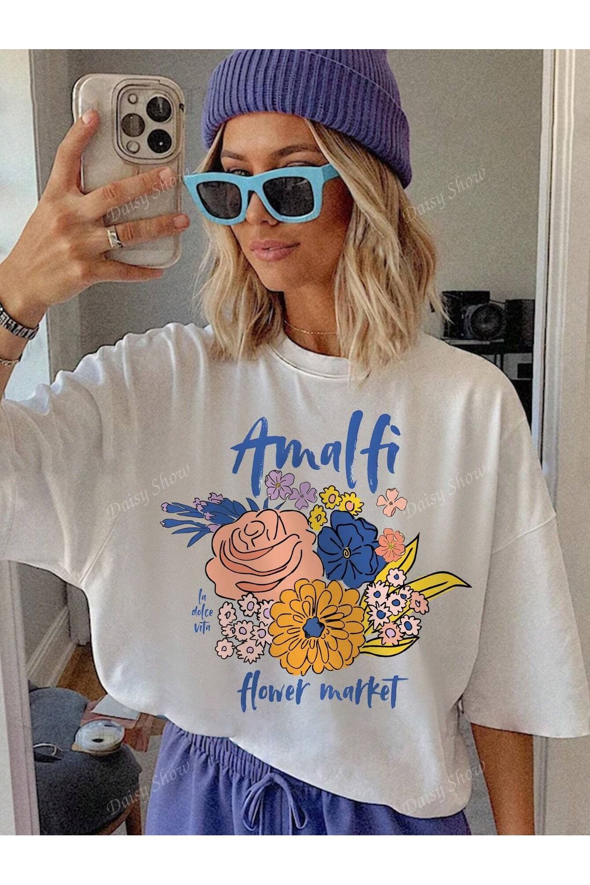 sole stories Oversize Kesim Kısa Kollu Baskılı T-shirt