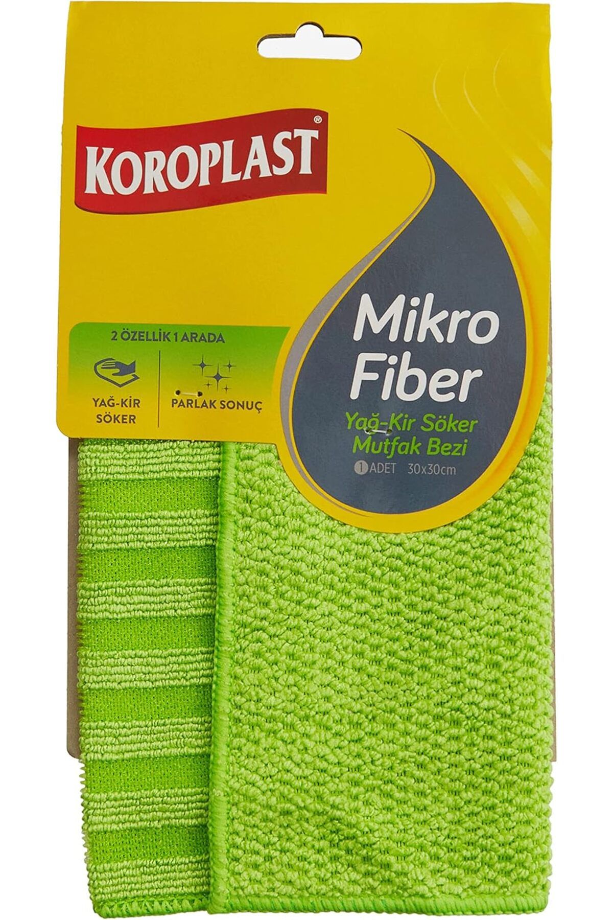 STOREMAX htpshopmx Mikrofiber Yağ & Kir Sökücü Mutfak Bezi Tekli, Çift Taraflı Hızlı Kuruyan Mikrofib