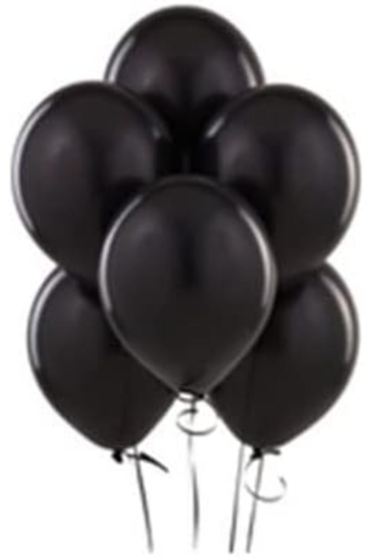 STOREMAX htpshopmx Marifetlerim - Metalik Siyah Balon 12 İnch 10 Adet str http 1092444